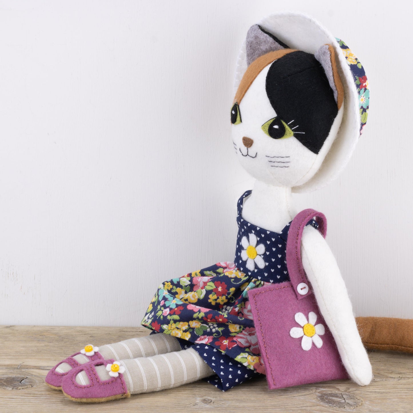 Puffin Cat Doll with Summer & Autumn Outfits Pattern Bundle