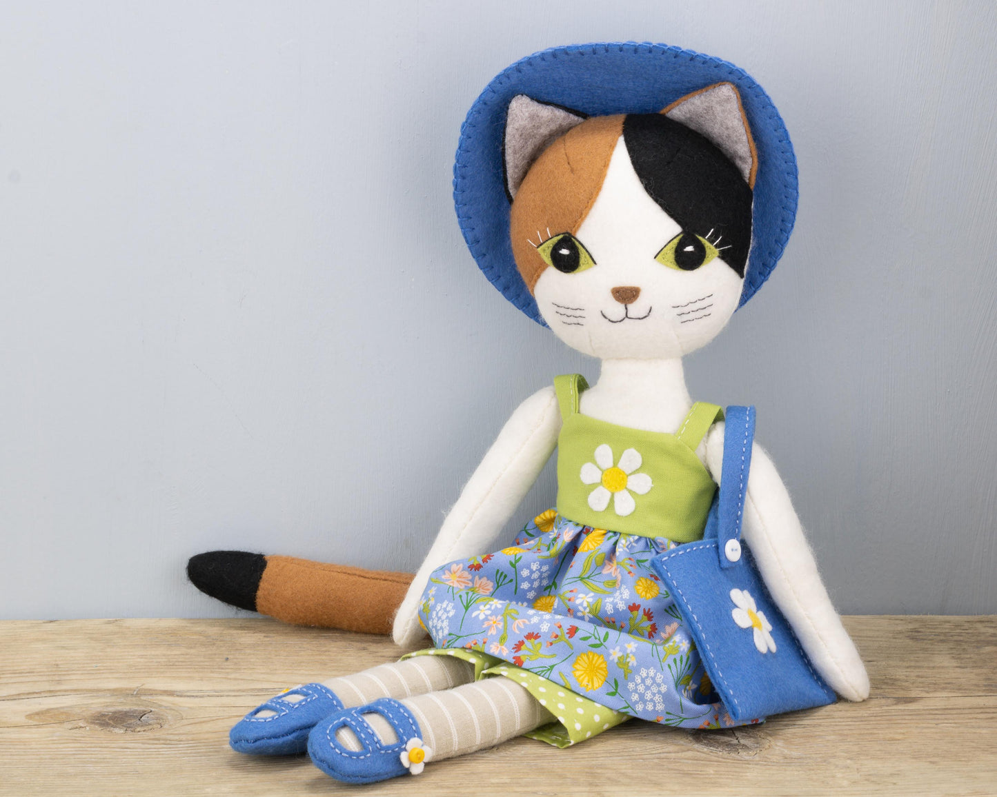 Puffin Cat Doll with Summer & Autumn Outfits Pattern Bundle