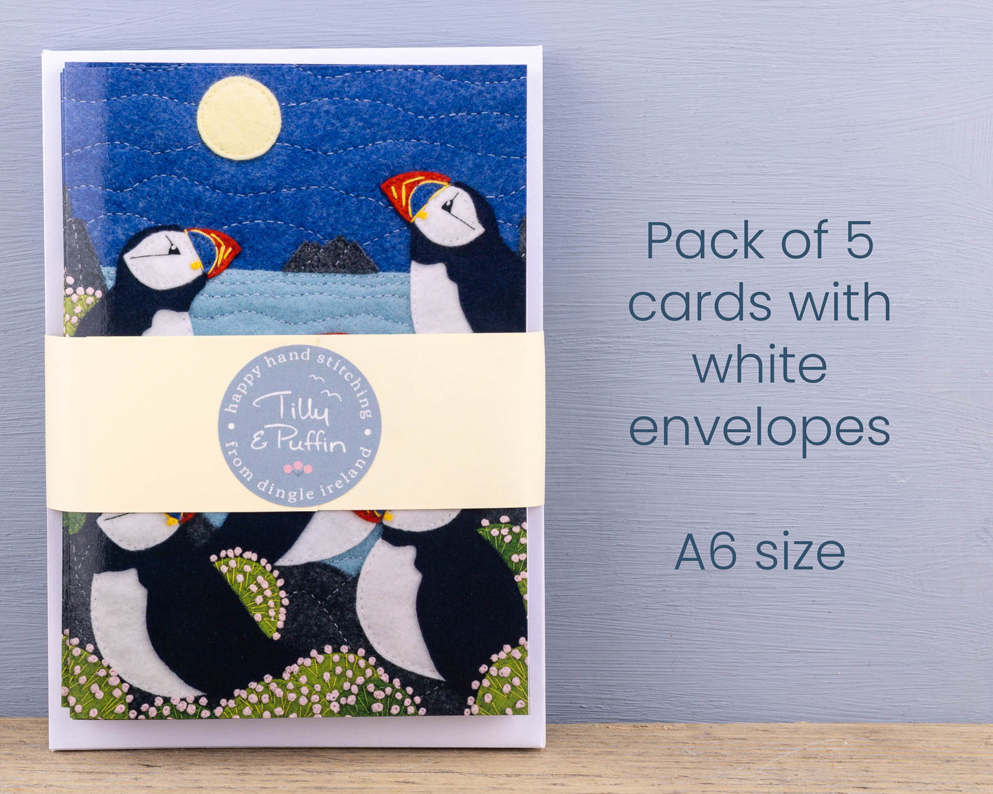 Moonlit Puffins Greeting Card Pack