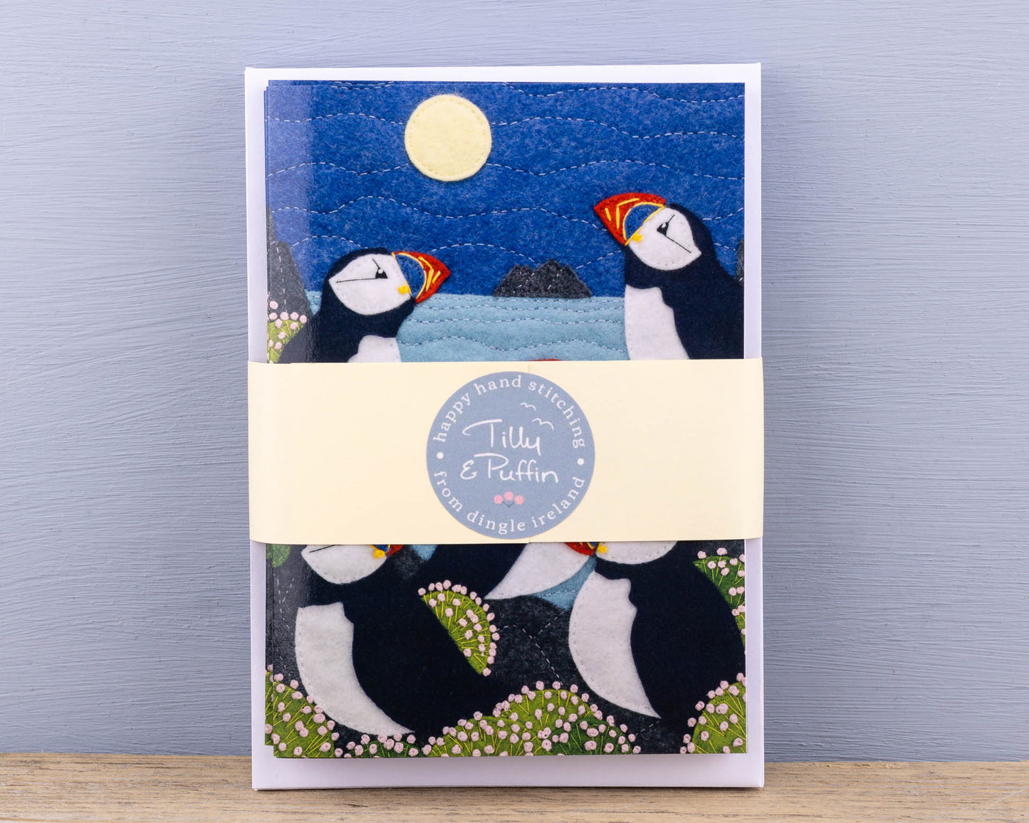 Moonlit Puffins Greeting Card Pack