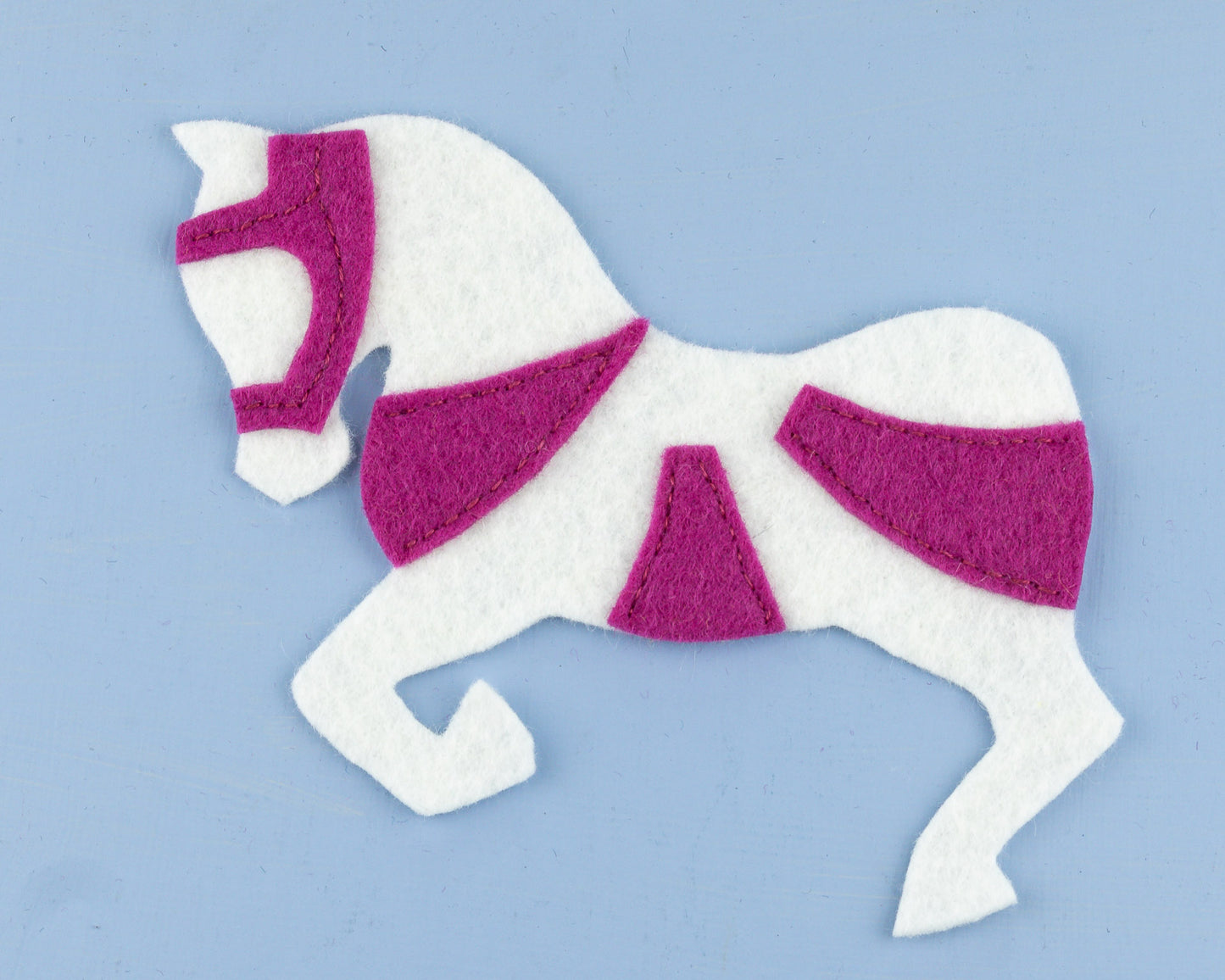 Carousel Horse Felt Ornament Sewing Pattern