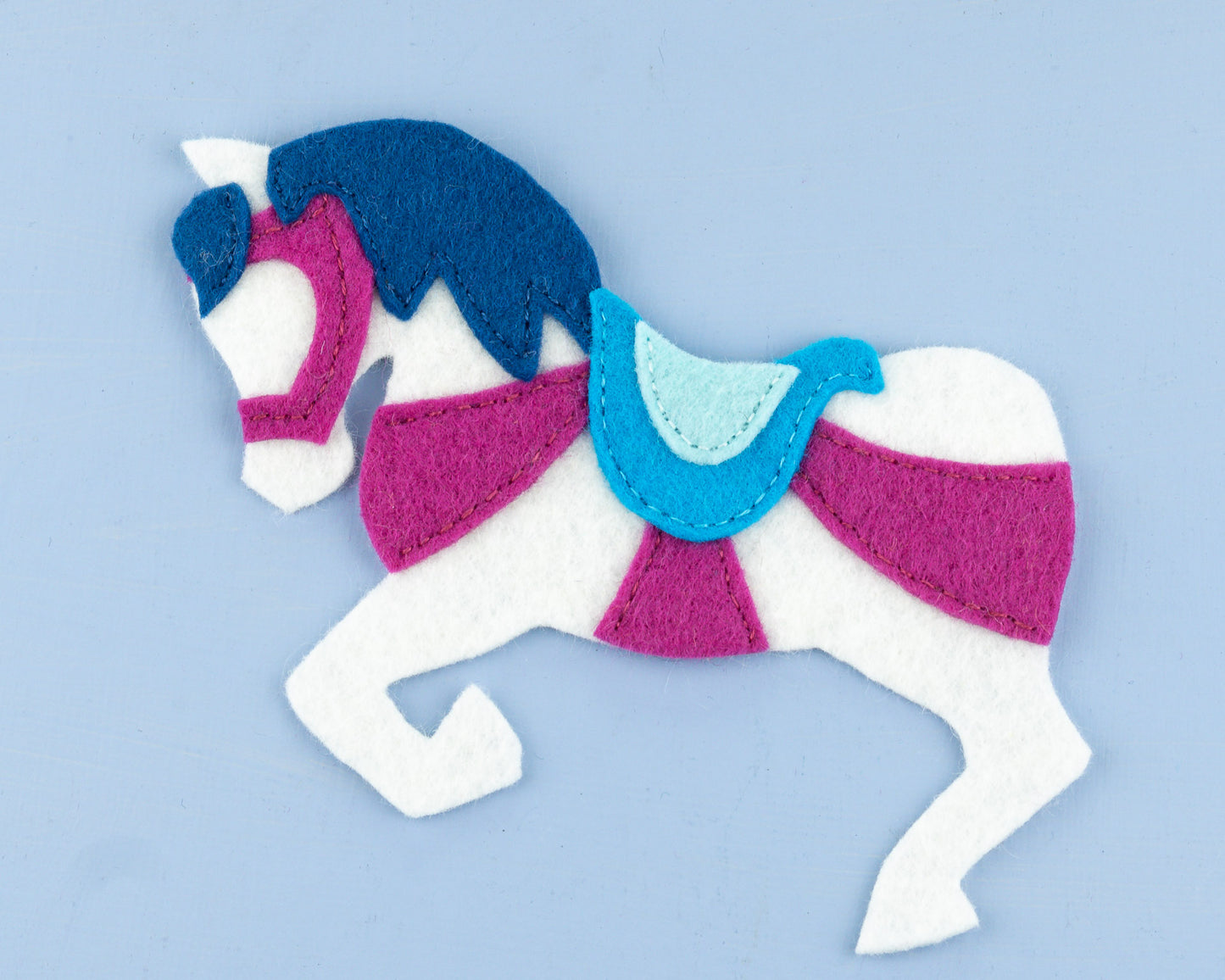 Carousel Horse Felt Ornament Sewing Pattern