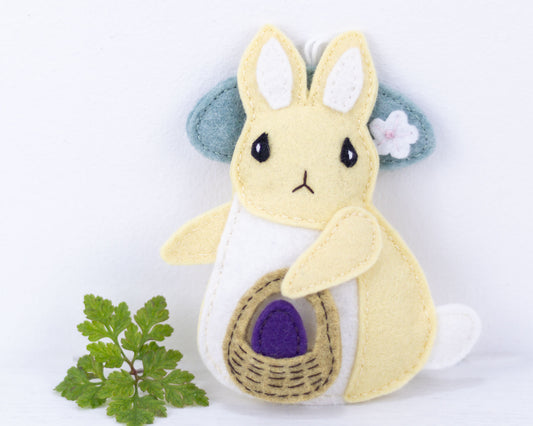 Easter Bunny Felt Ornament Sewing Pattern