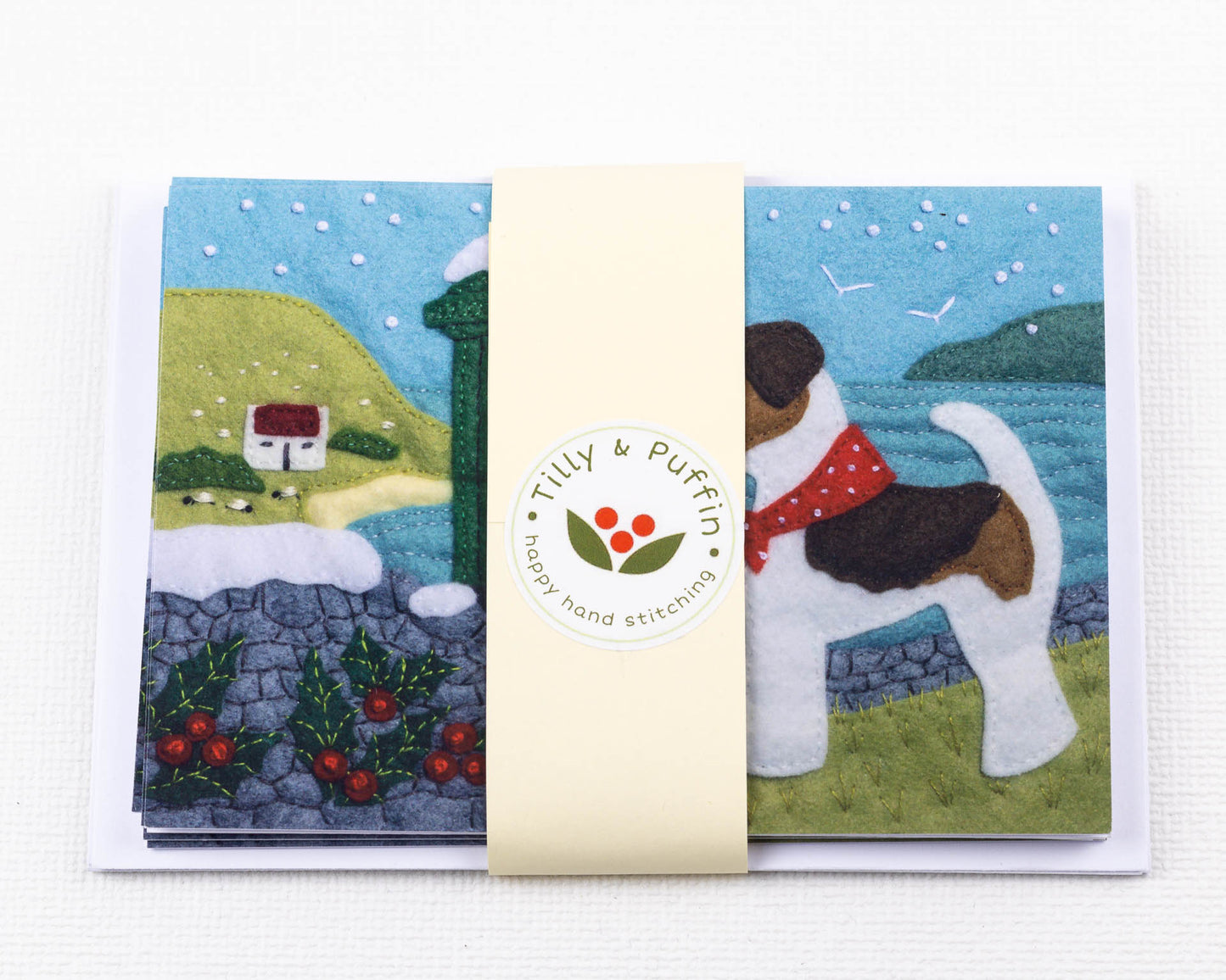 Fox Terrier Irish Christmas Cards