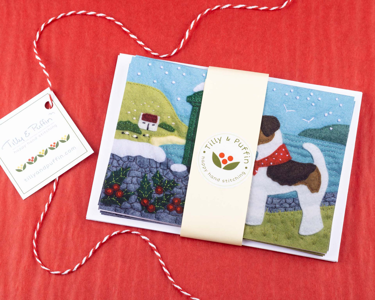 Fox Terrier Irish Christmas Cards