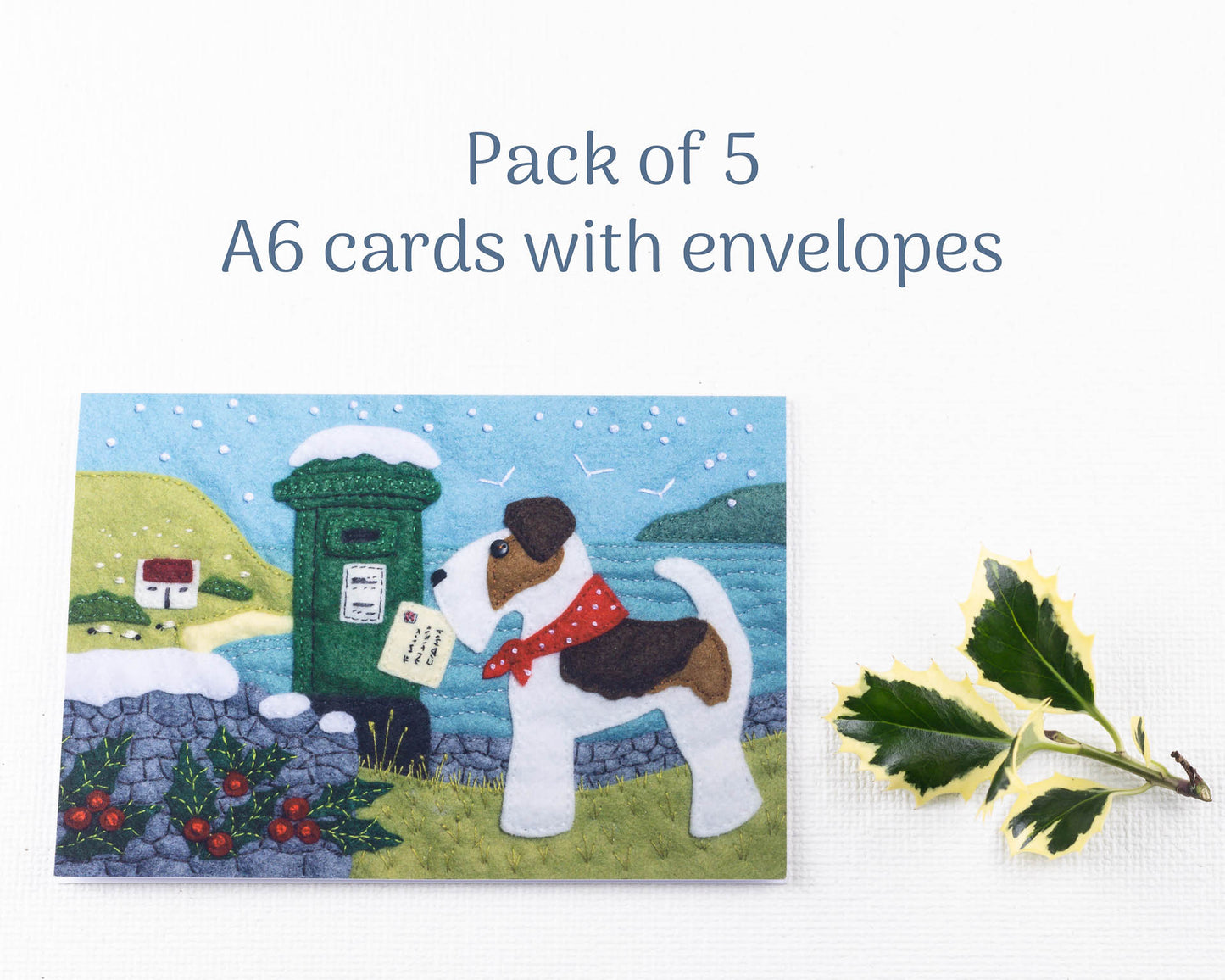 Fox Terrier Irish Christmas Cards