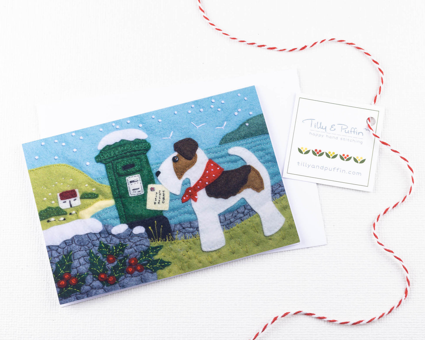 Fox Terrier Irish Christmas Cards