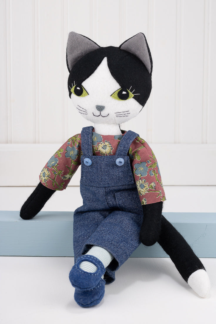 Puffin Cat Doll with Summer & Autumn Outfits Pattern Bundle