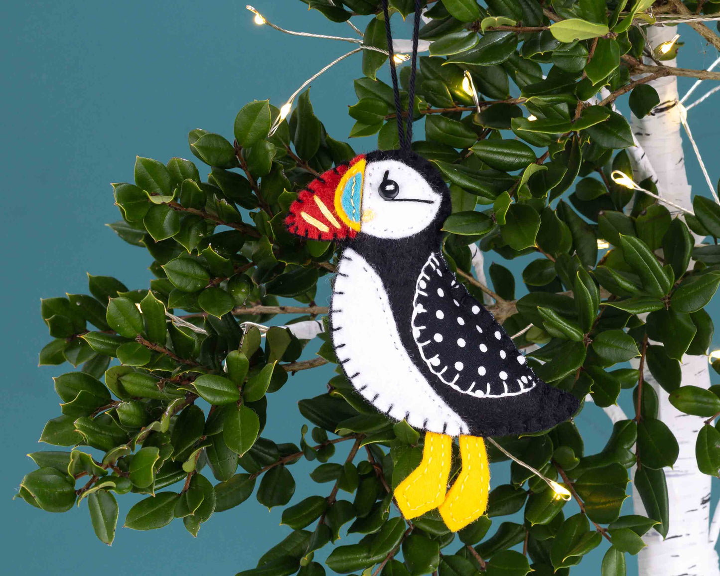 Puffin Ornament Felt Sewing Pattern