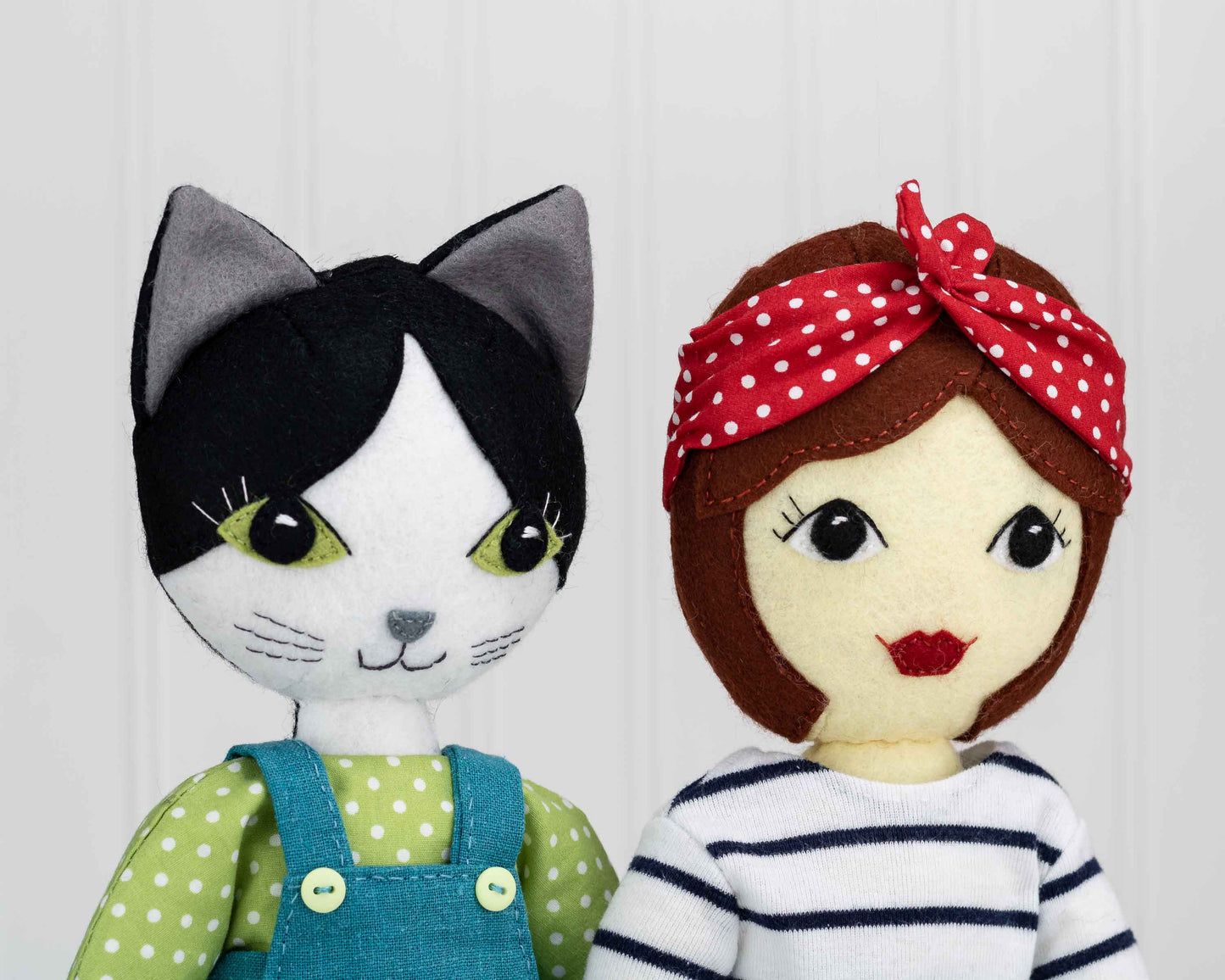 4 Felt Dolls Pattern Bundle