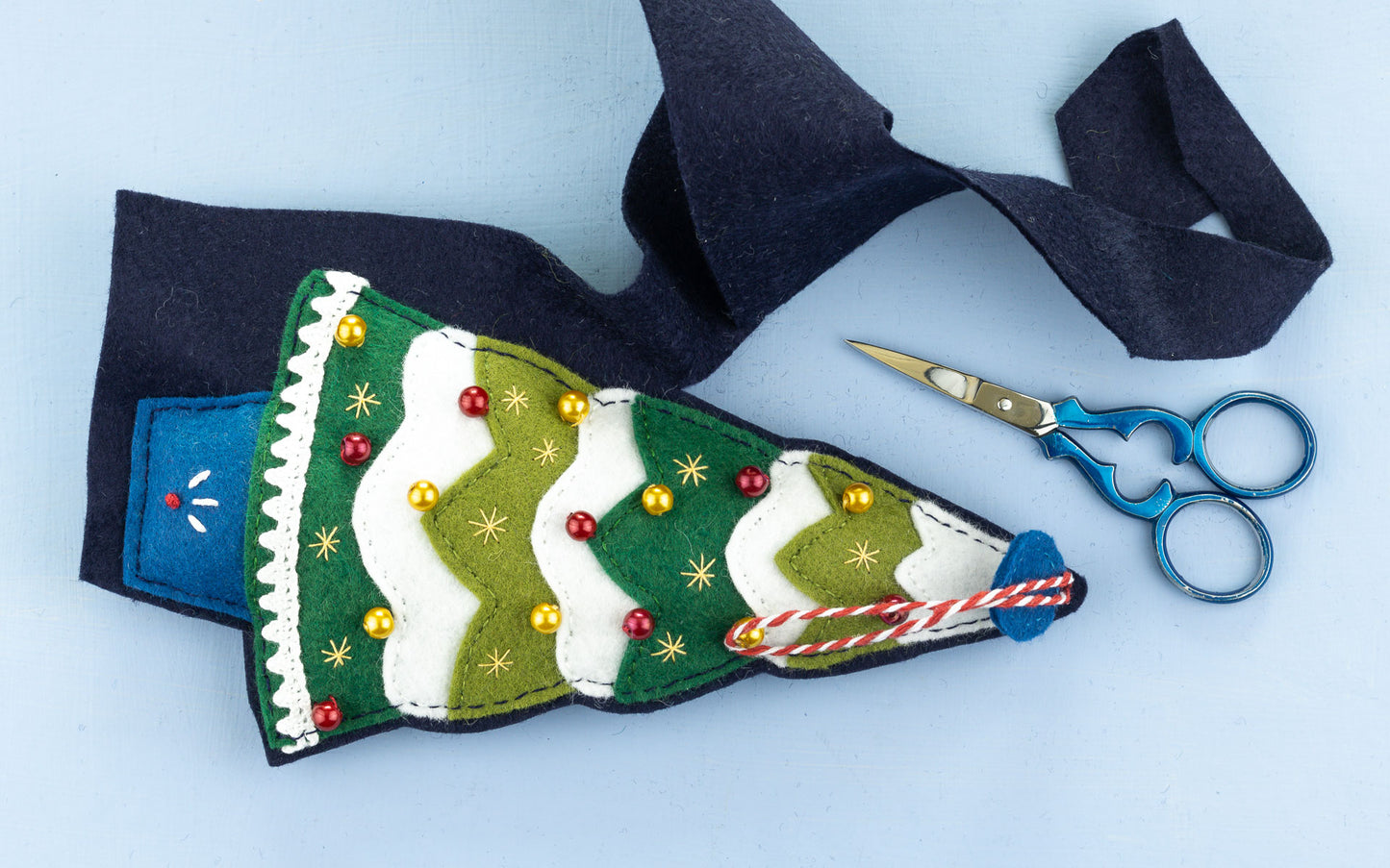 Christmas Tree Felt Ornament Sewing Pattern
