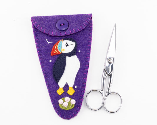 Puffin Felt Scissors Case