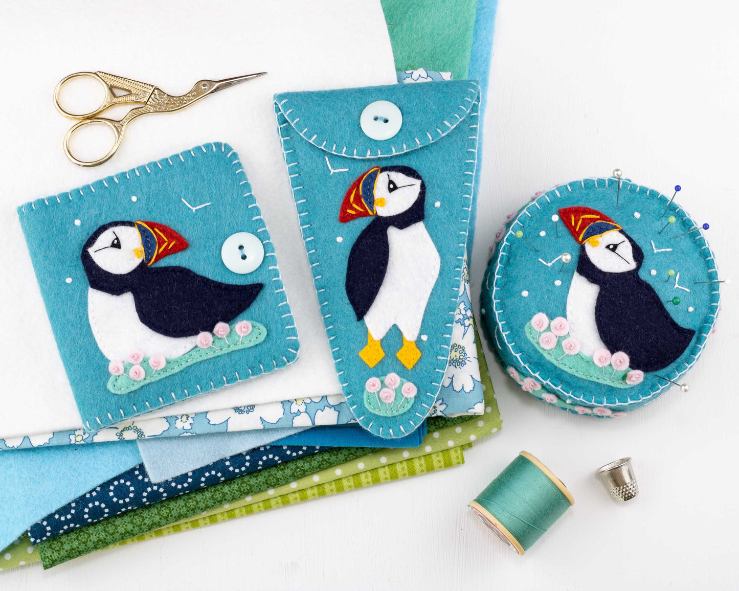 Puffin Felt Needle Book
