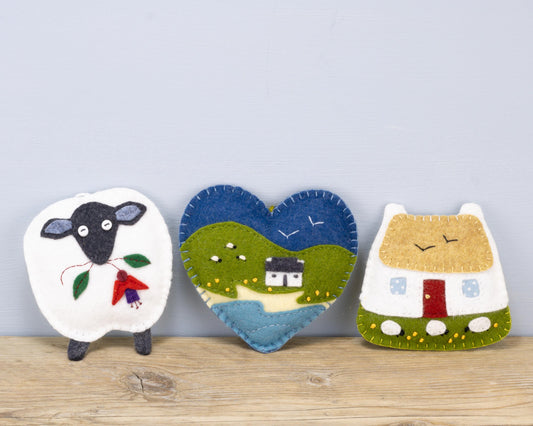 Irish Felt Ornament Gift Set