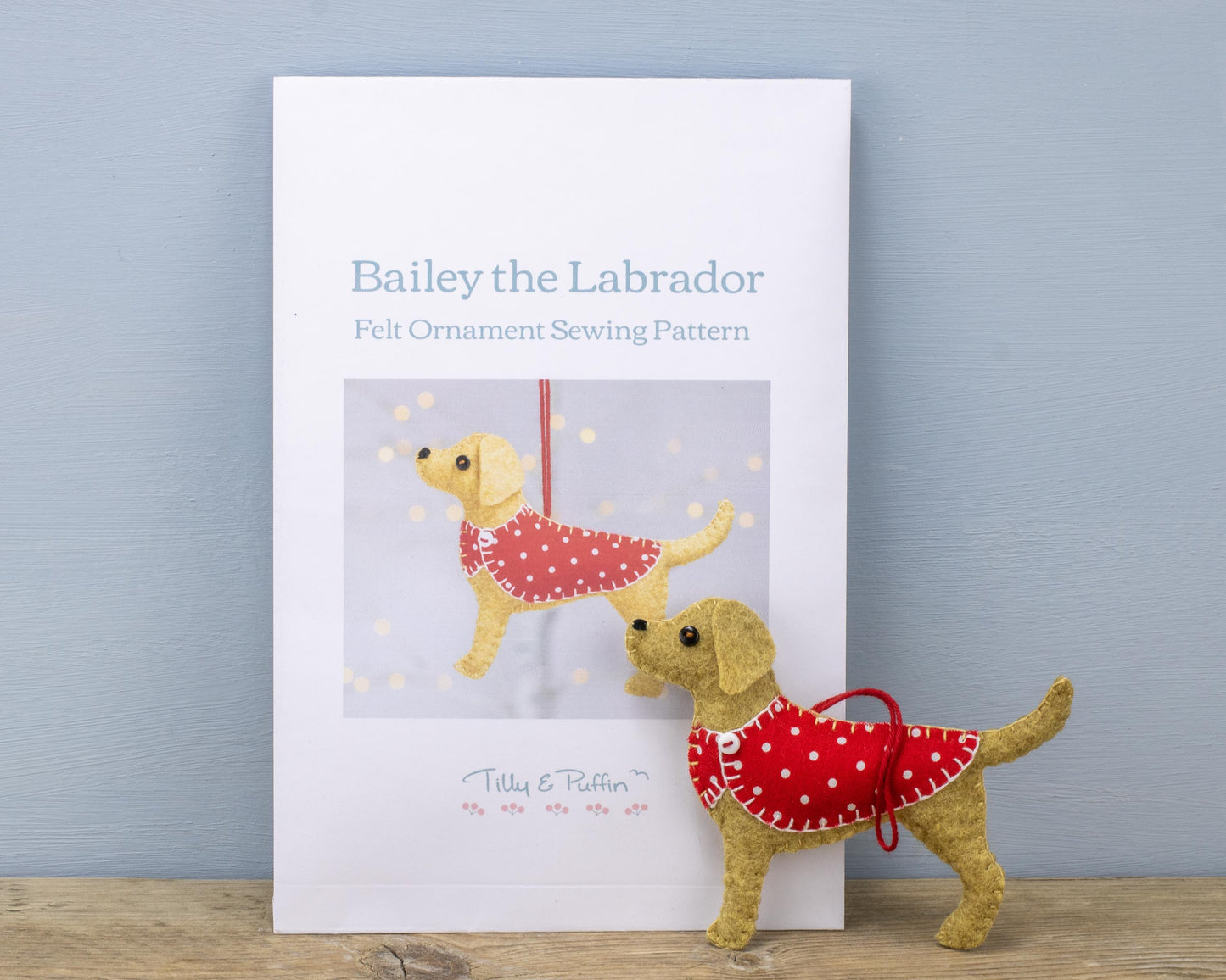 Labrador Felt Ornament Printed Paper Sewing Pattern