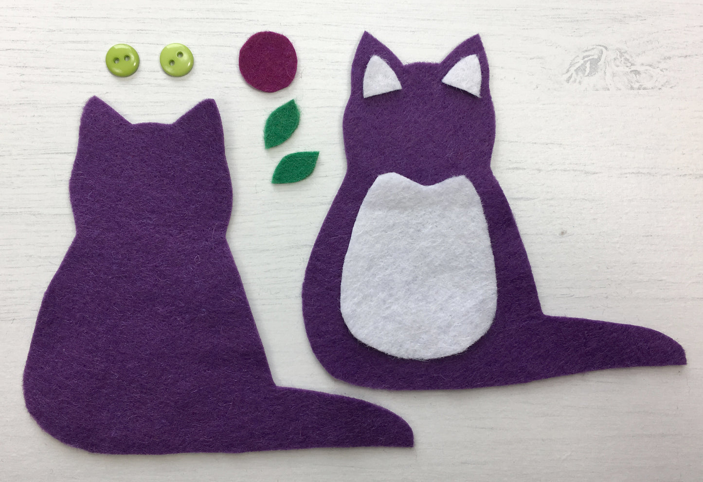 Cat Felt Ornament PDF Sewing Pattern