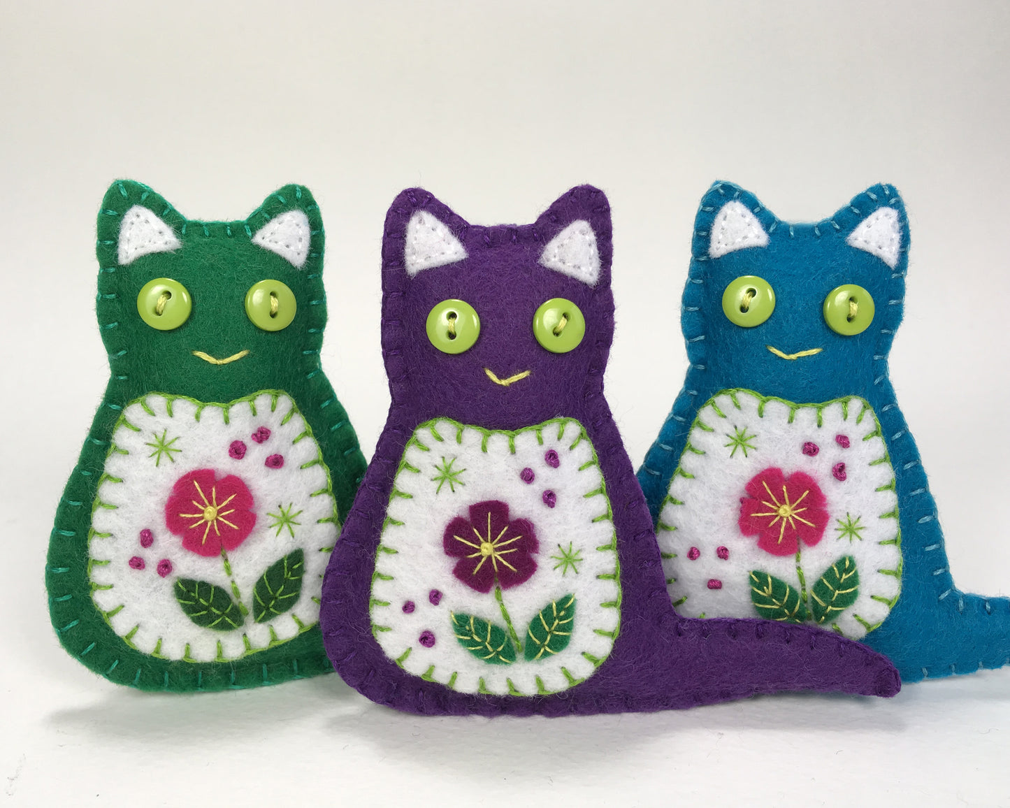 Cat Felt Ornament PDF Sewing Pattern