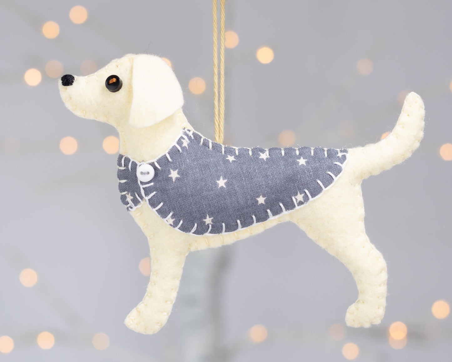 Daisy the Labrador Felt Dog Ornament