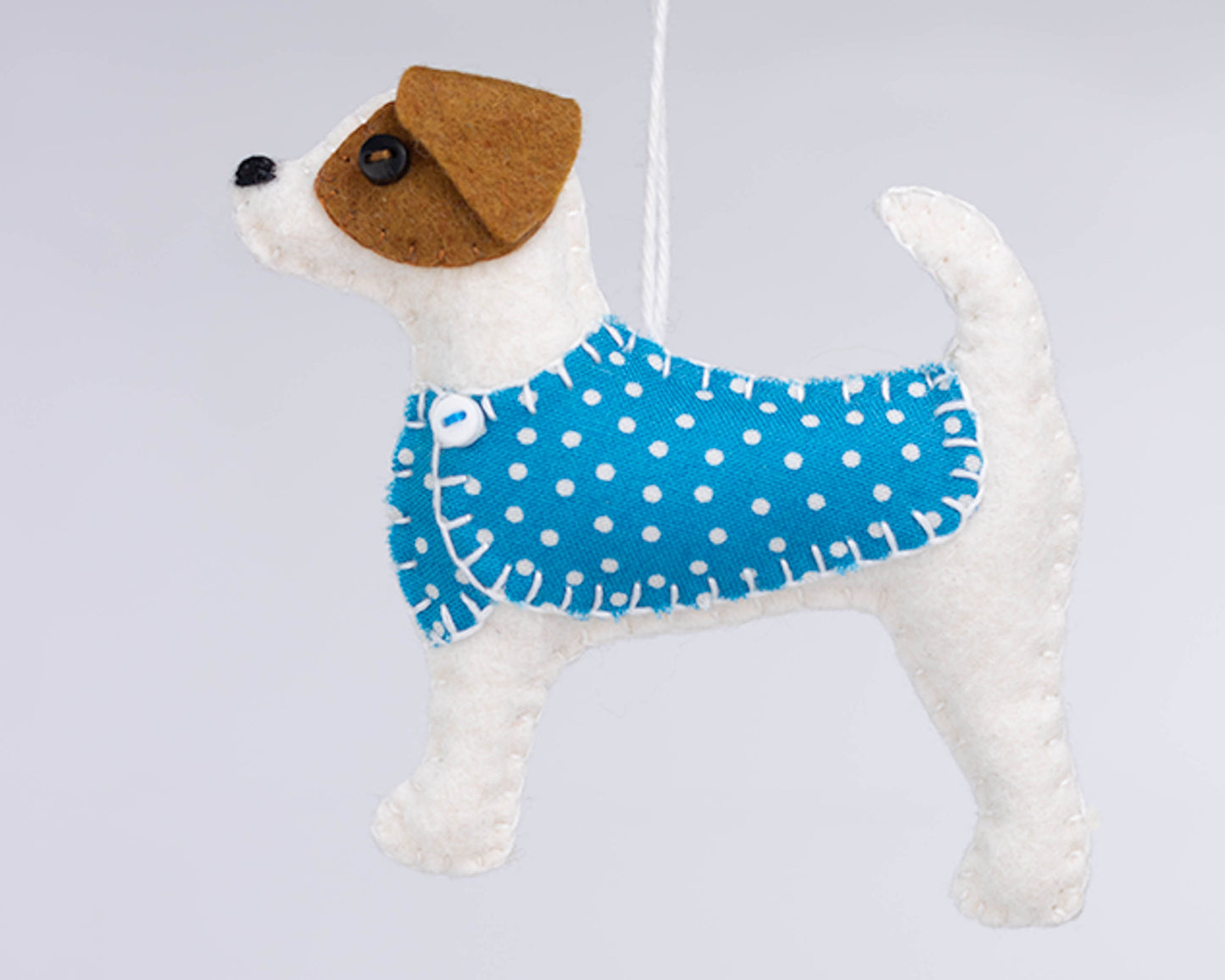 Jack Russell Terrier Felt Ornament