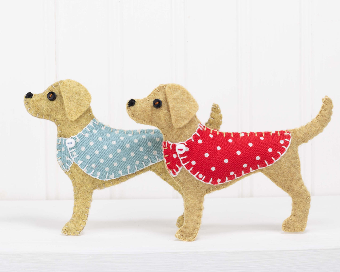 Golden Labrador Dog Felt Christmas Ornament