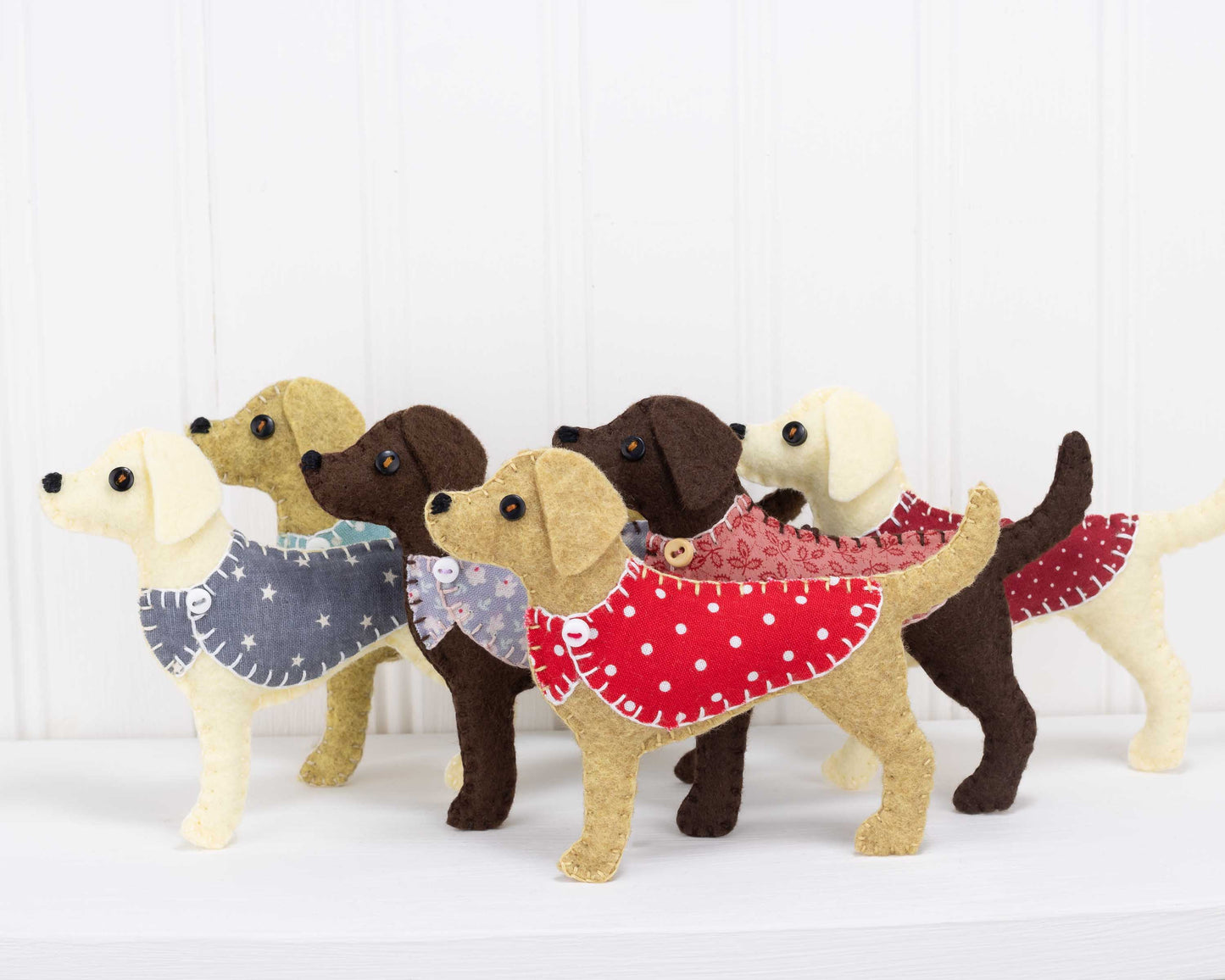 Golden Labrador Dog Felt Christmas Ornament