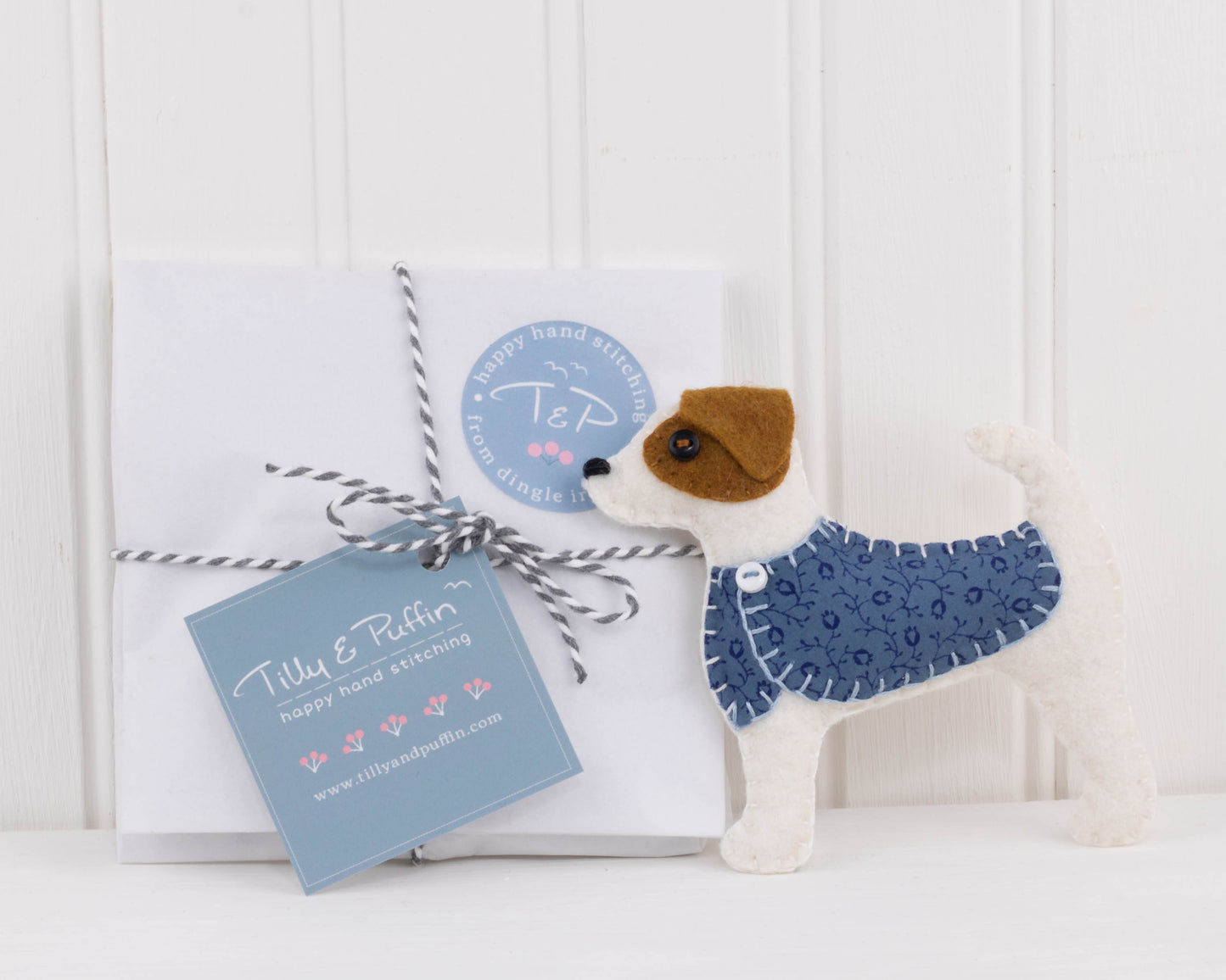 Jack Russell Terrier Felt Ornament