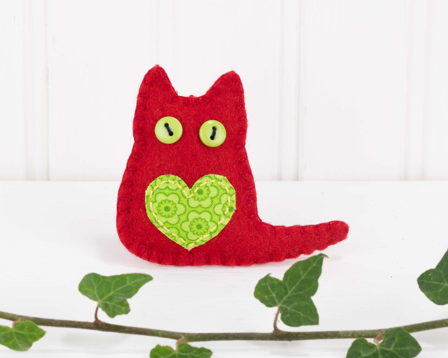 Felt Cat Christmas Ornaments