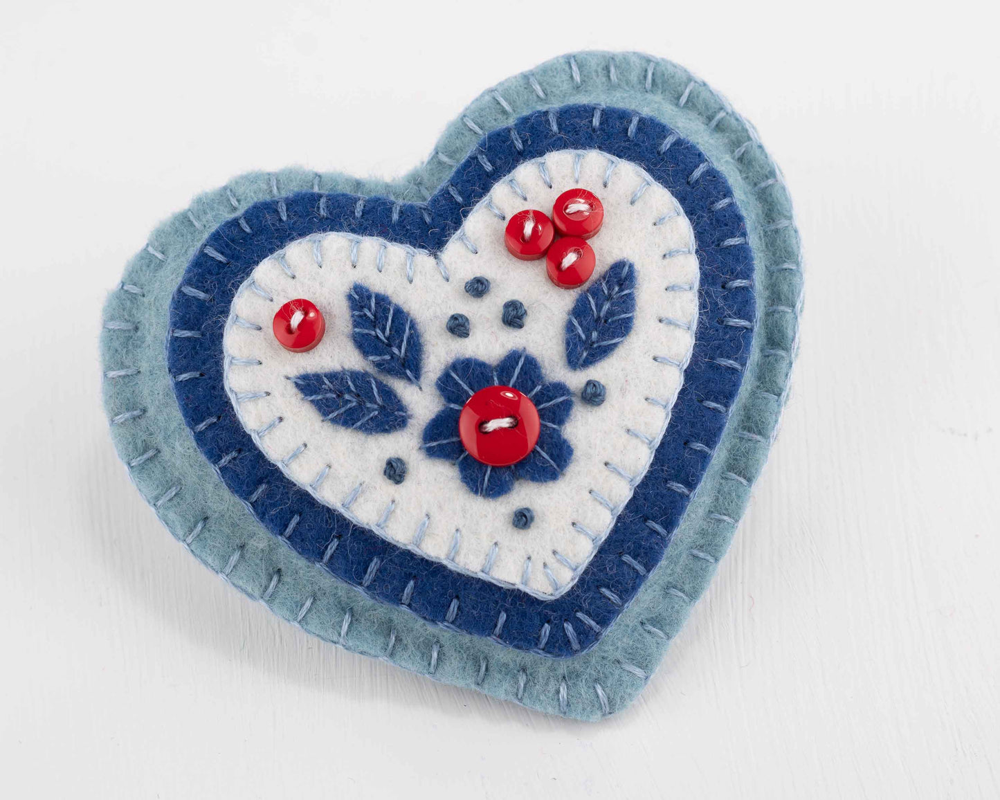 Nordic Folk Art Felt Christmas Ornament
