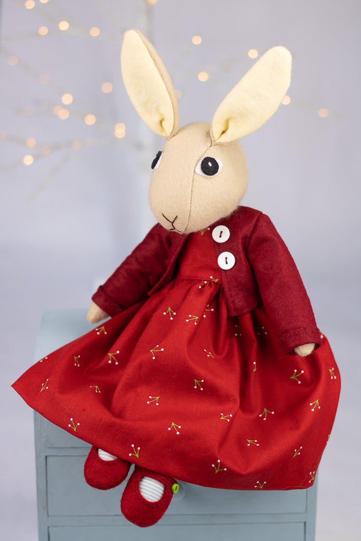 Tabitha Rabbit Doll Sewing Pattern