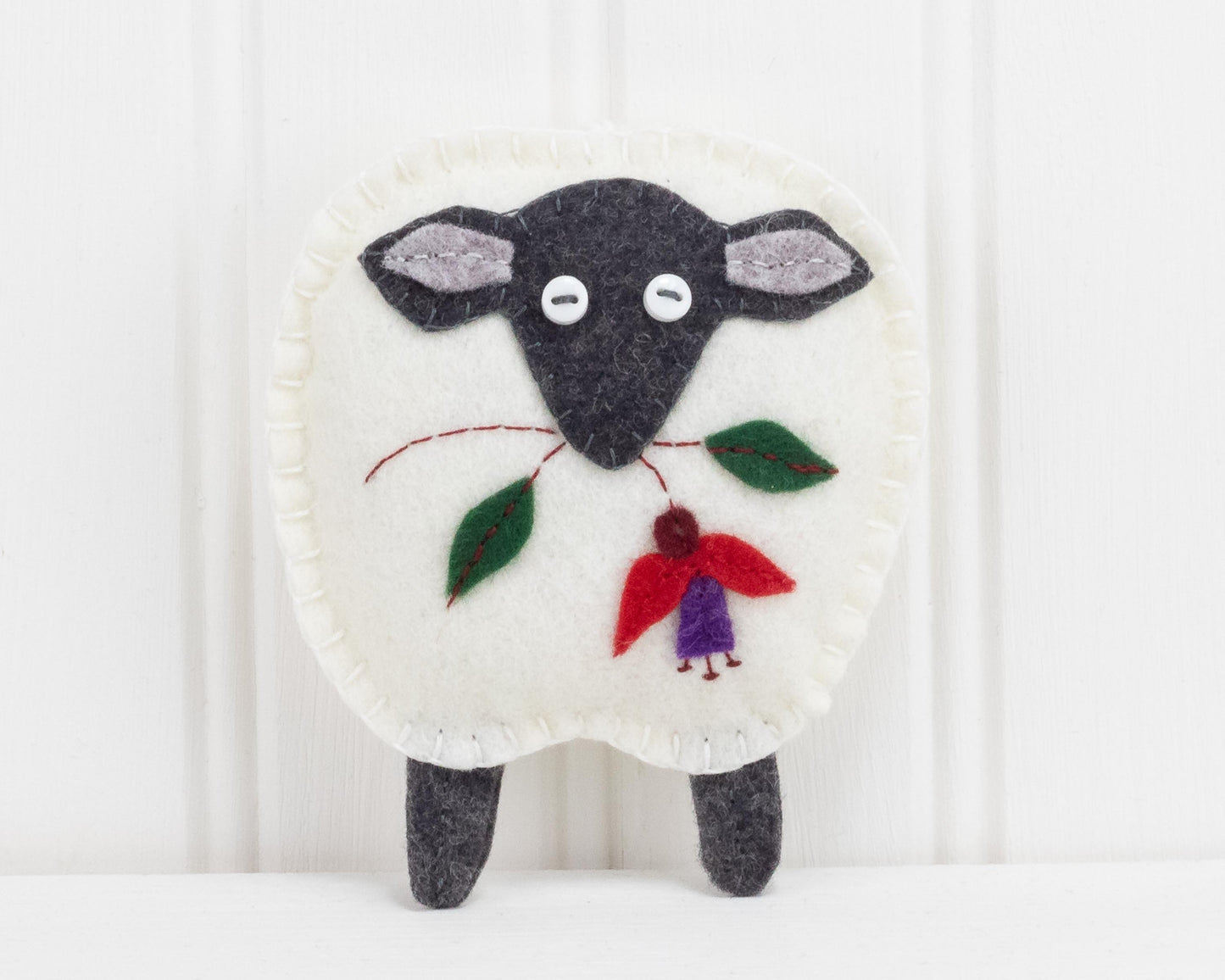 Irish Sheep Felt Ornament