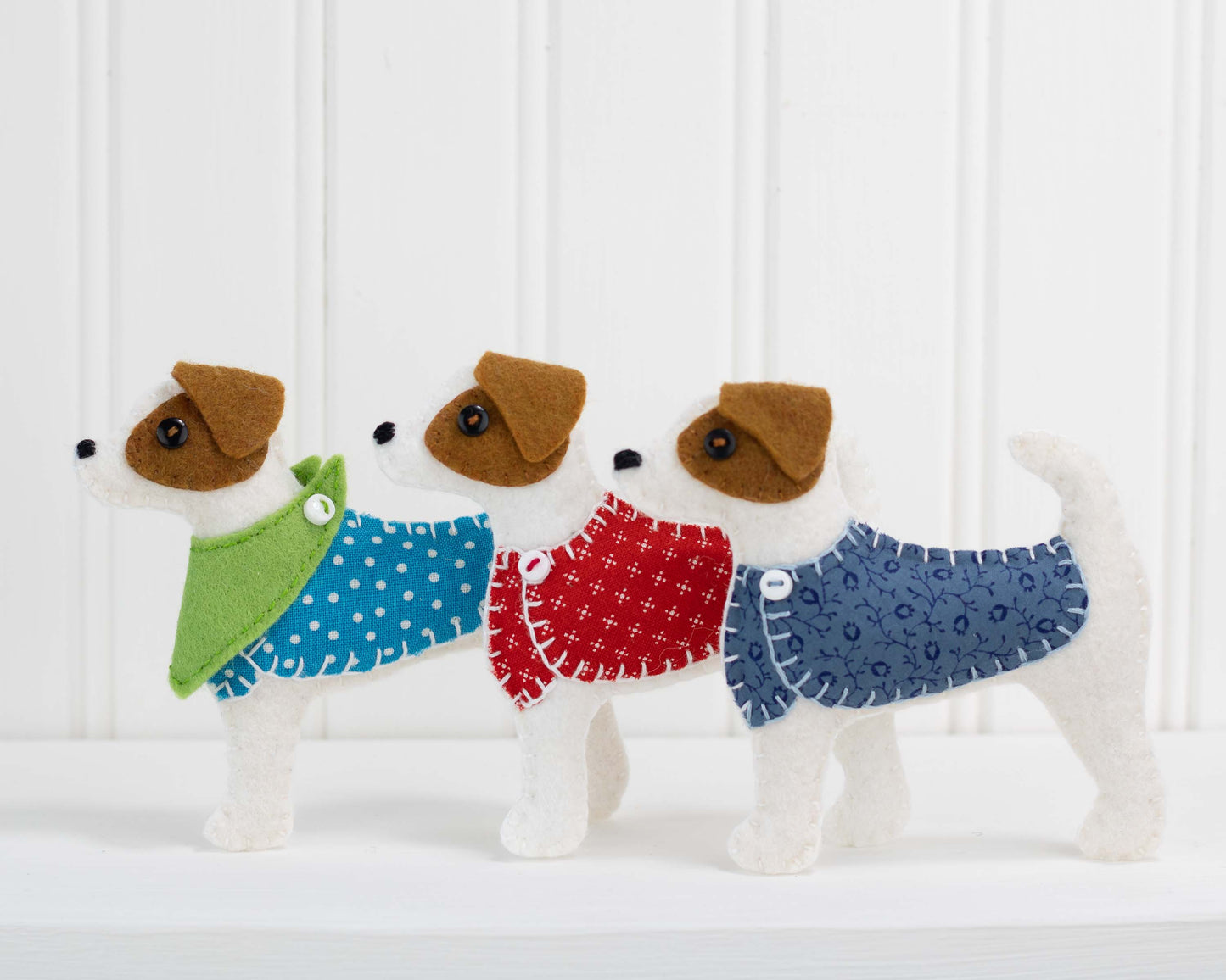 Jack Russell Terrier Felt Ornament