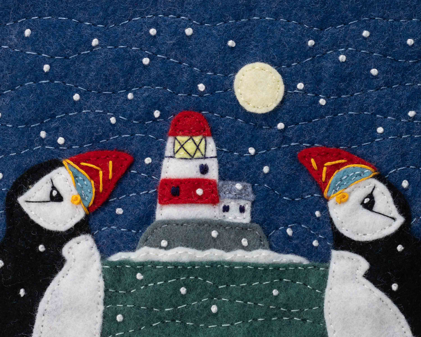 Puffin and Lighthouse Christmas Cards