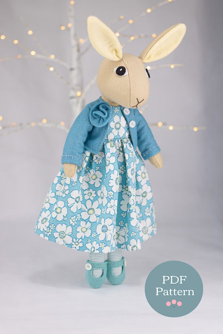Tabitha Rabbit Doll Sewing Pattern