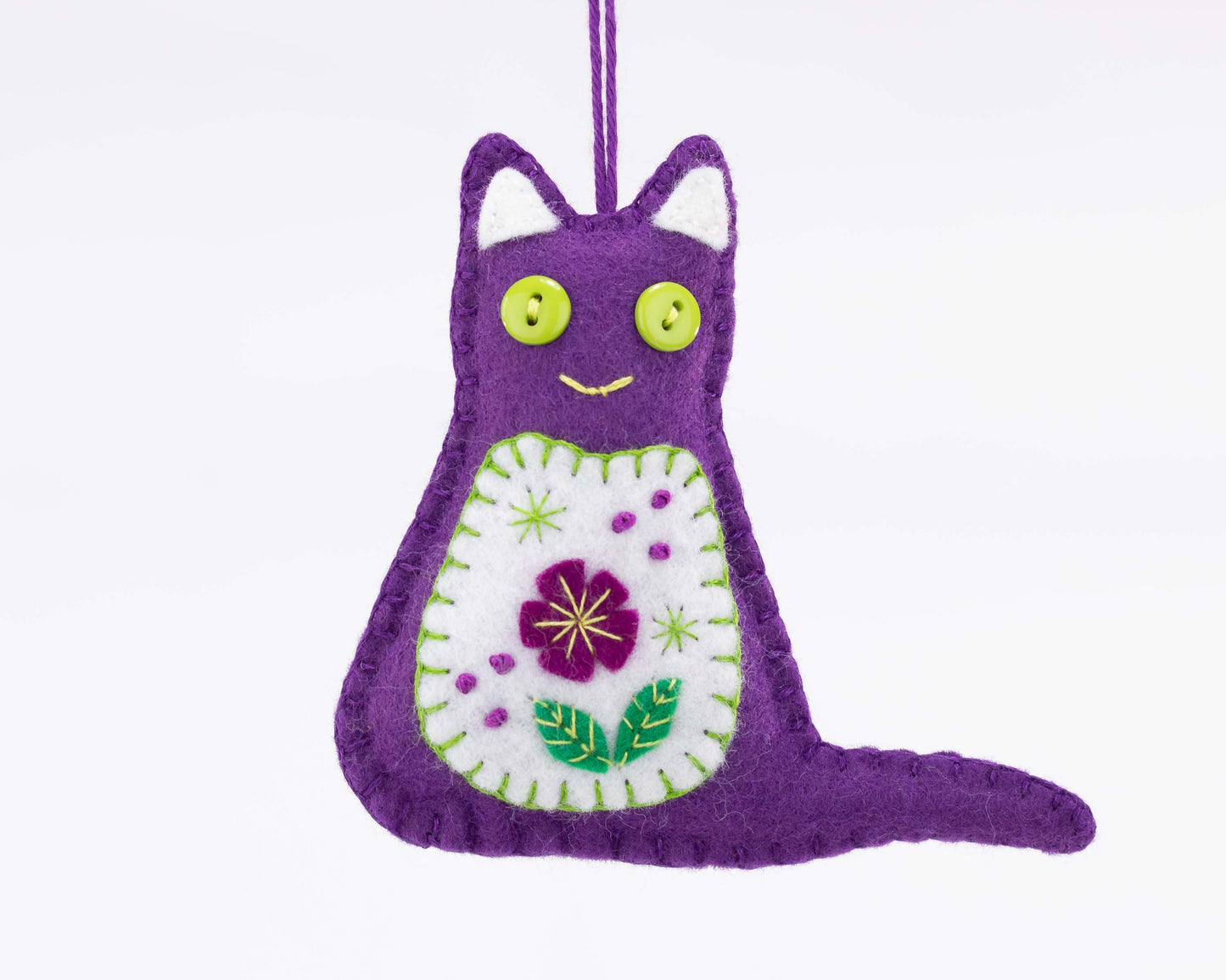 Cat Felt Ornament PDF Sewing Pattern