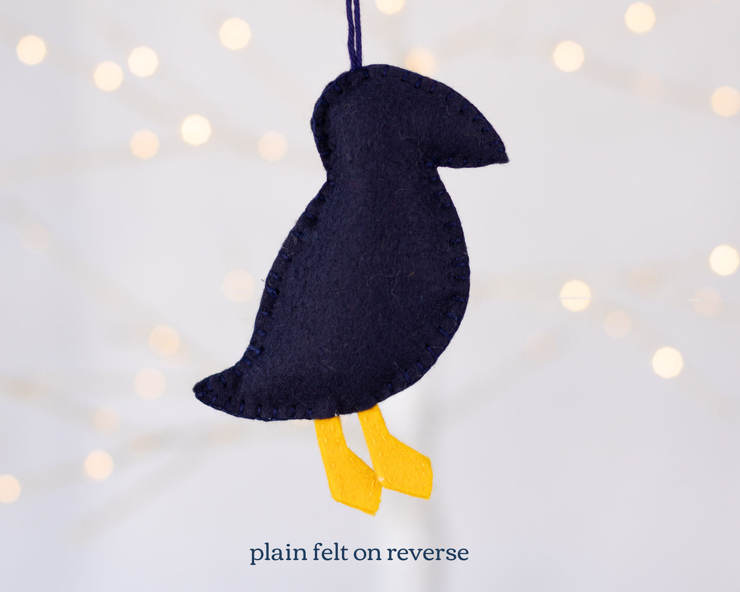 Puffin Felt Ornament Sewing Pattern