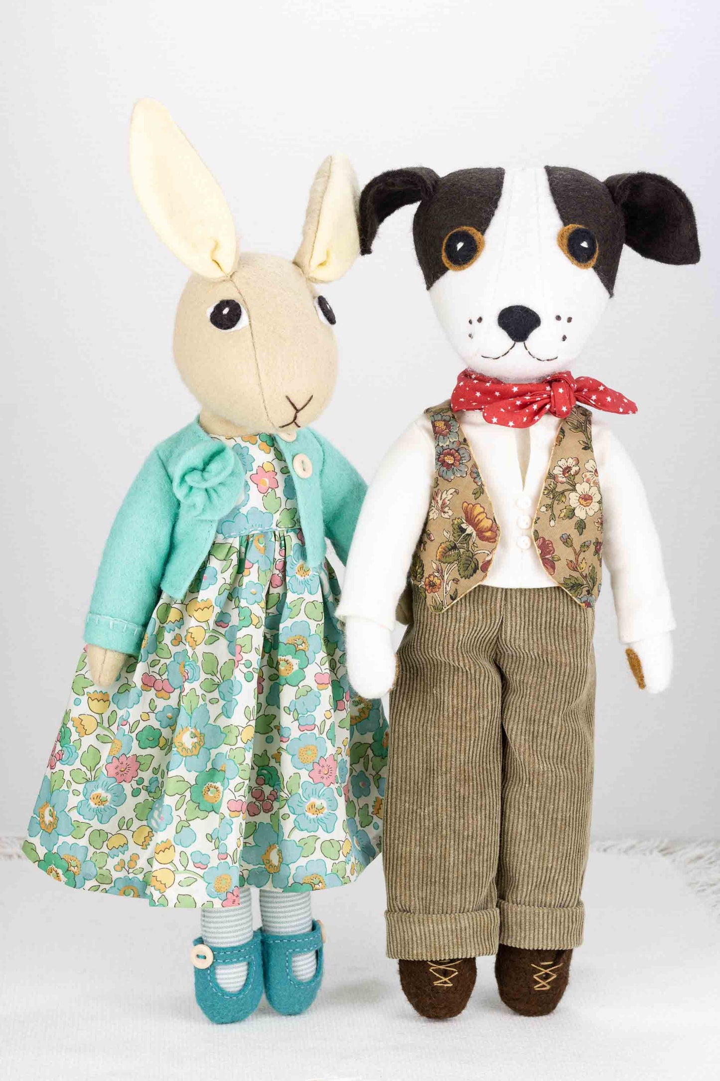 Toby Dog & Tabitha Rabbit Doll Pattern Bundle