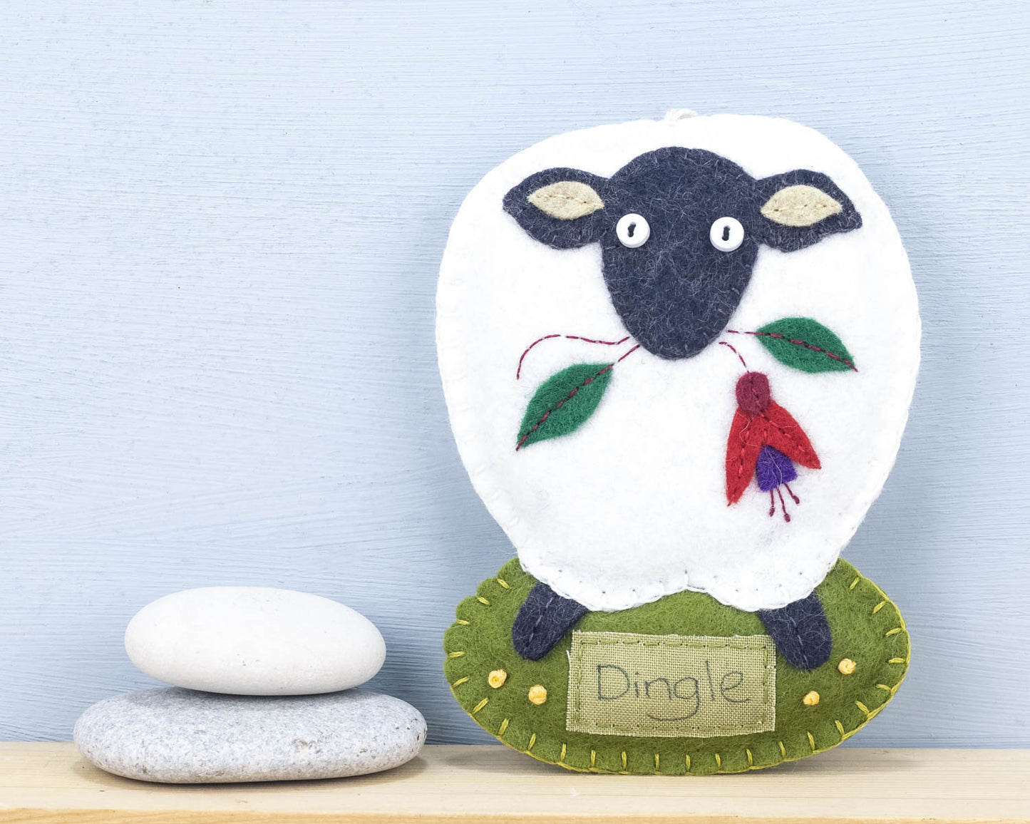 Personalised Irish Sheep Felt Ornament