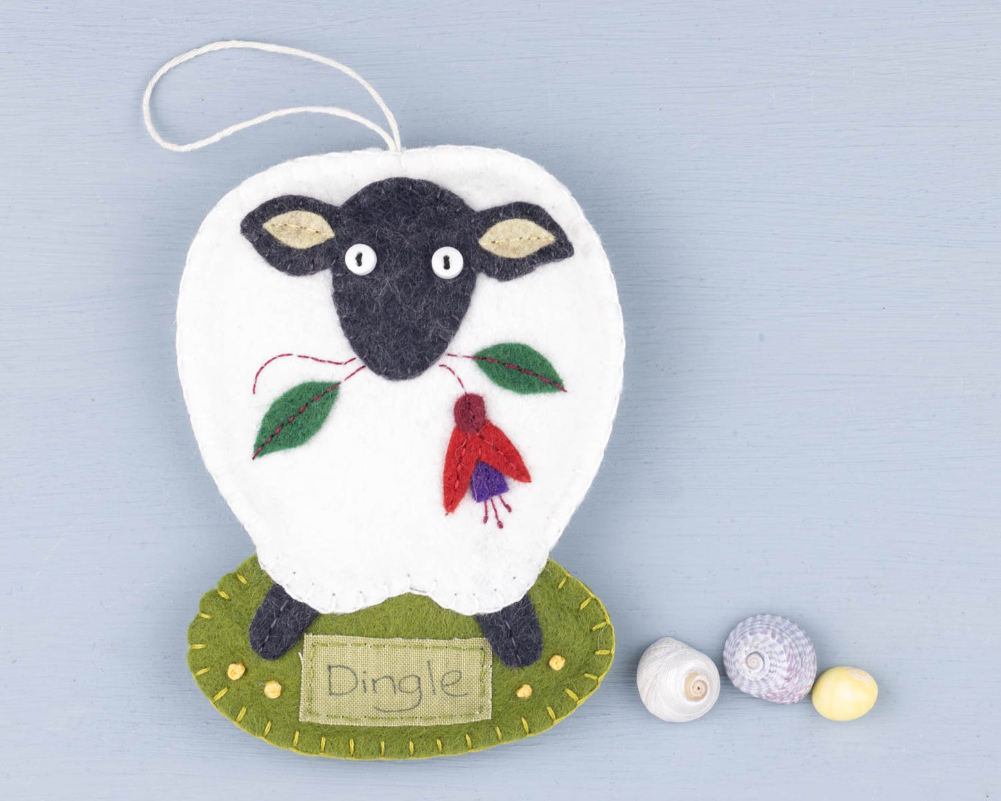 Personalised Irish Sheep Felt Ornament