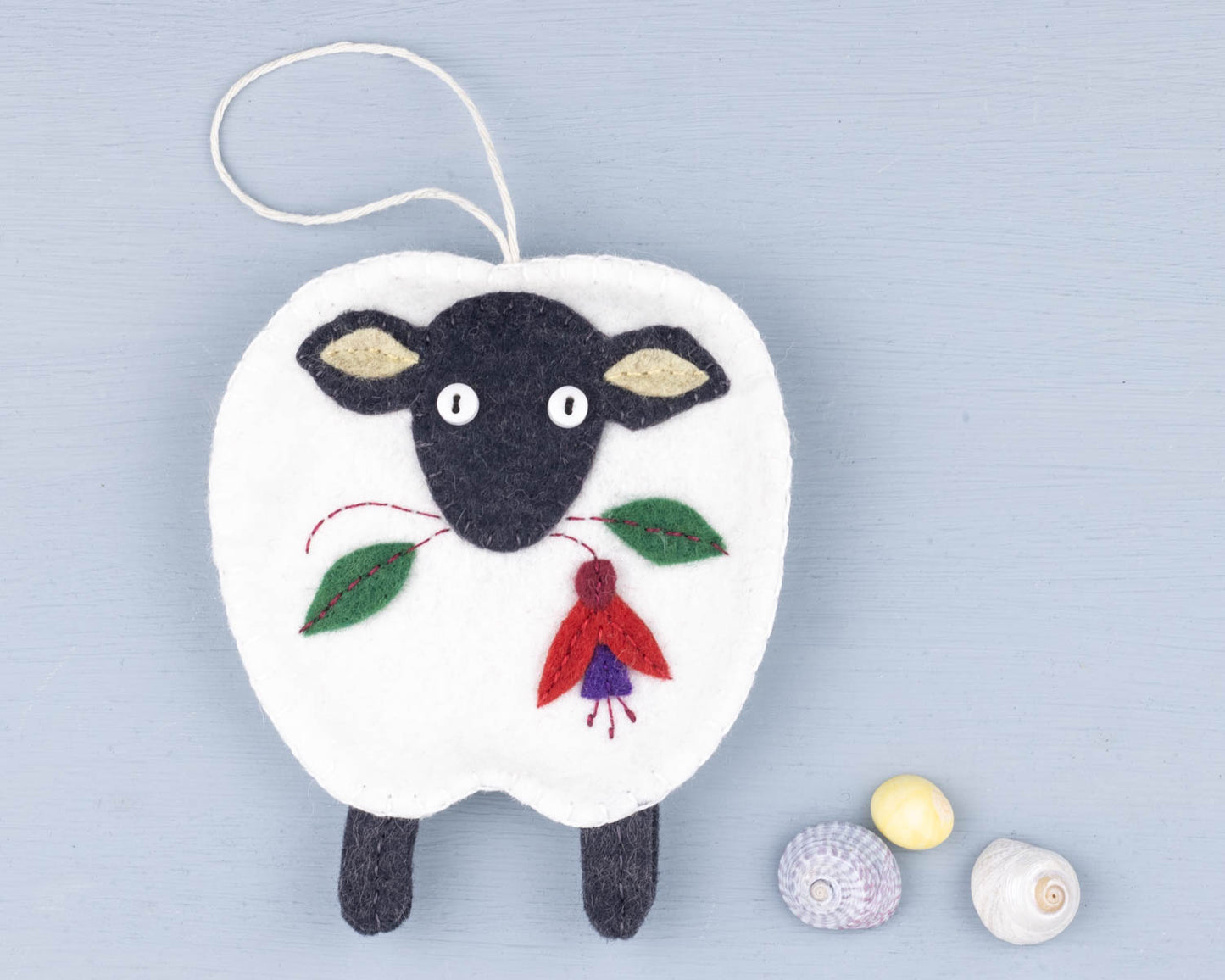 Irish Sheep Felt Ornament