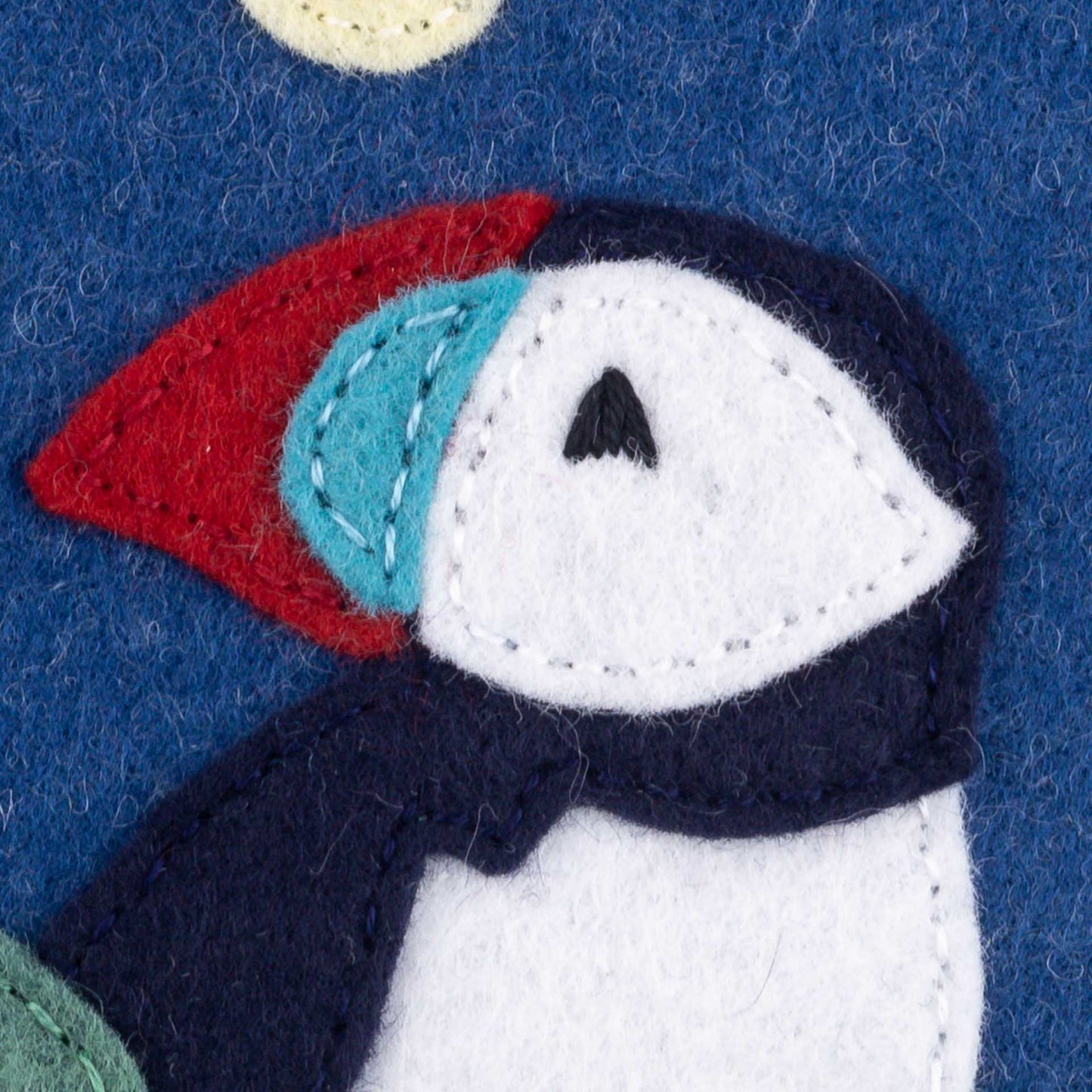 Puffin Hoop-framed Embroidery Pattern