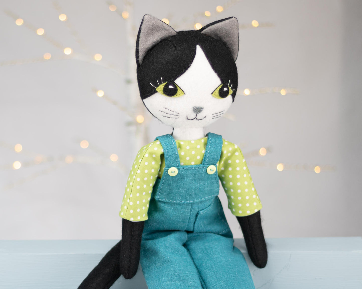 Puffin Cat Doll with Summer & Autumn Outfits Pattern Bundle