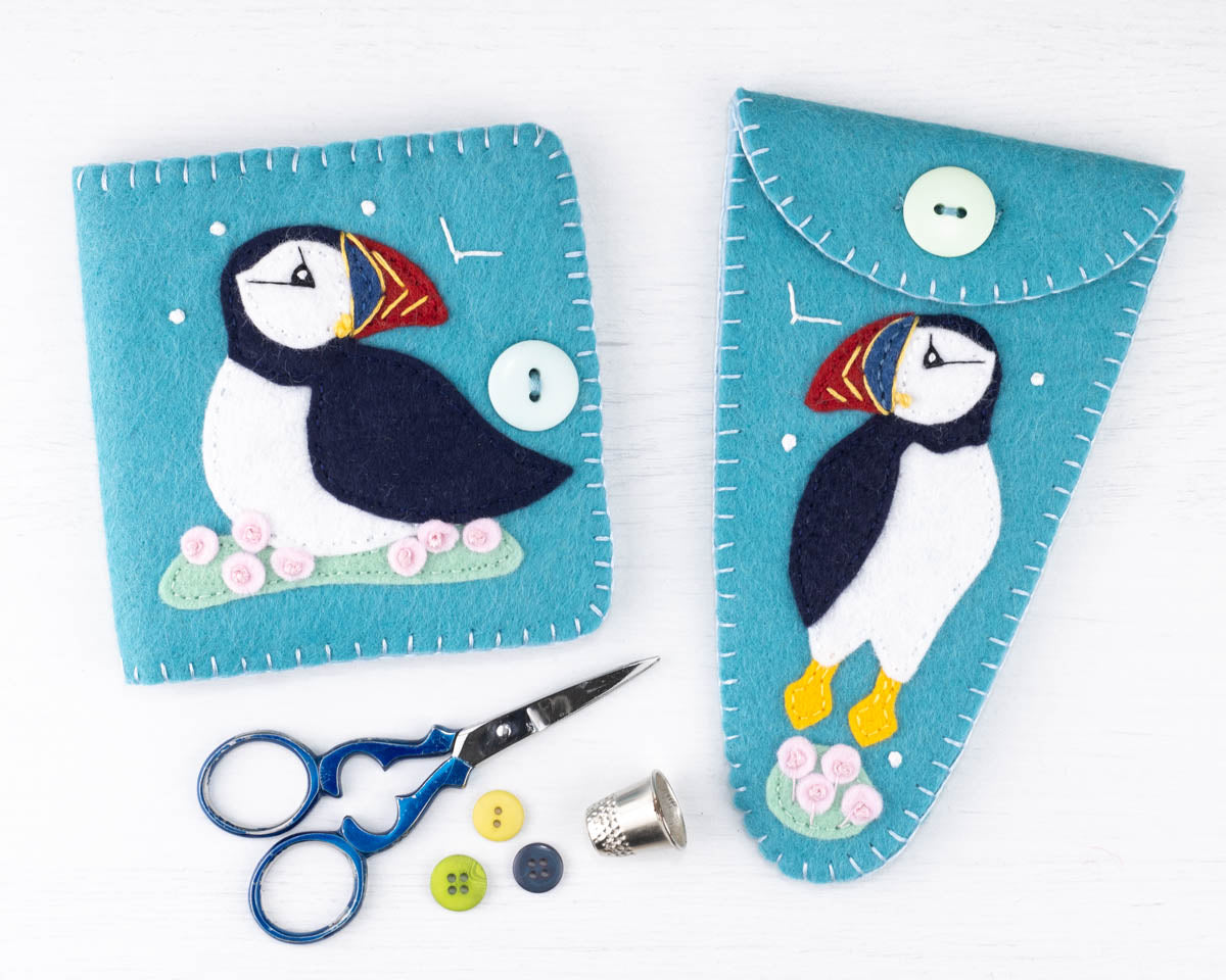 Puffin Needle Book and Scissors Case Sewing Patterns