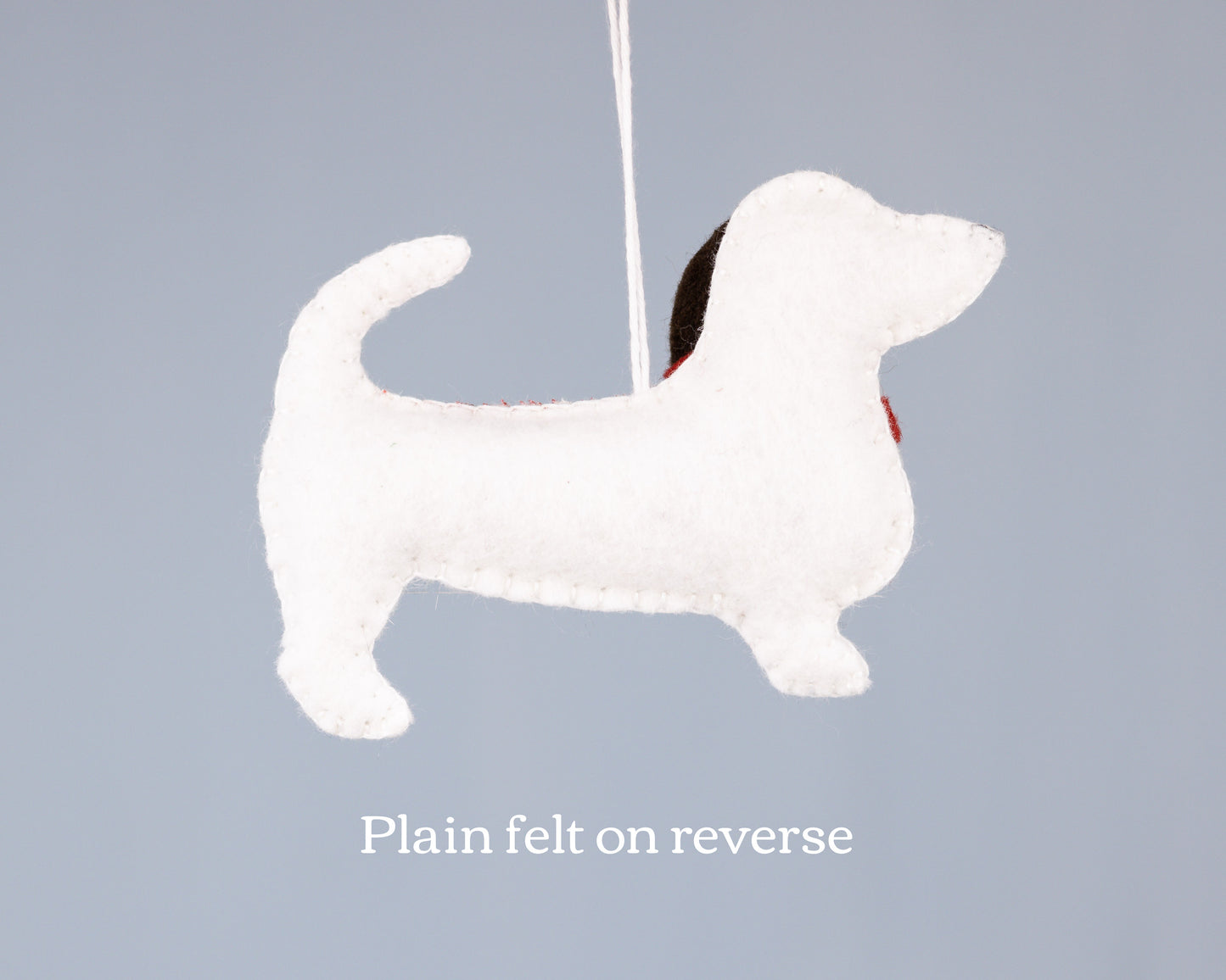 Basset Hound Felt Christmas Ornament Pattern