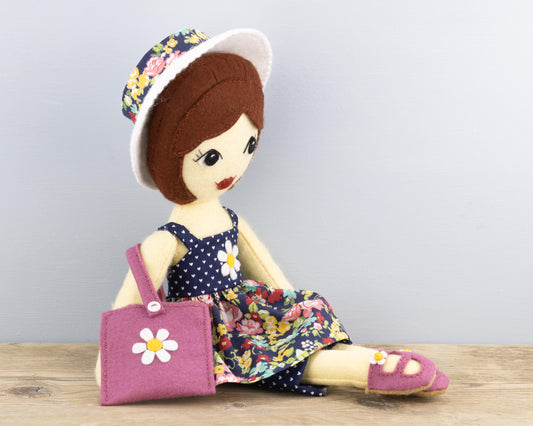 Summer Clothes Pattern for 16 inch dolls - Sundress Set for Tilly & Puffin
