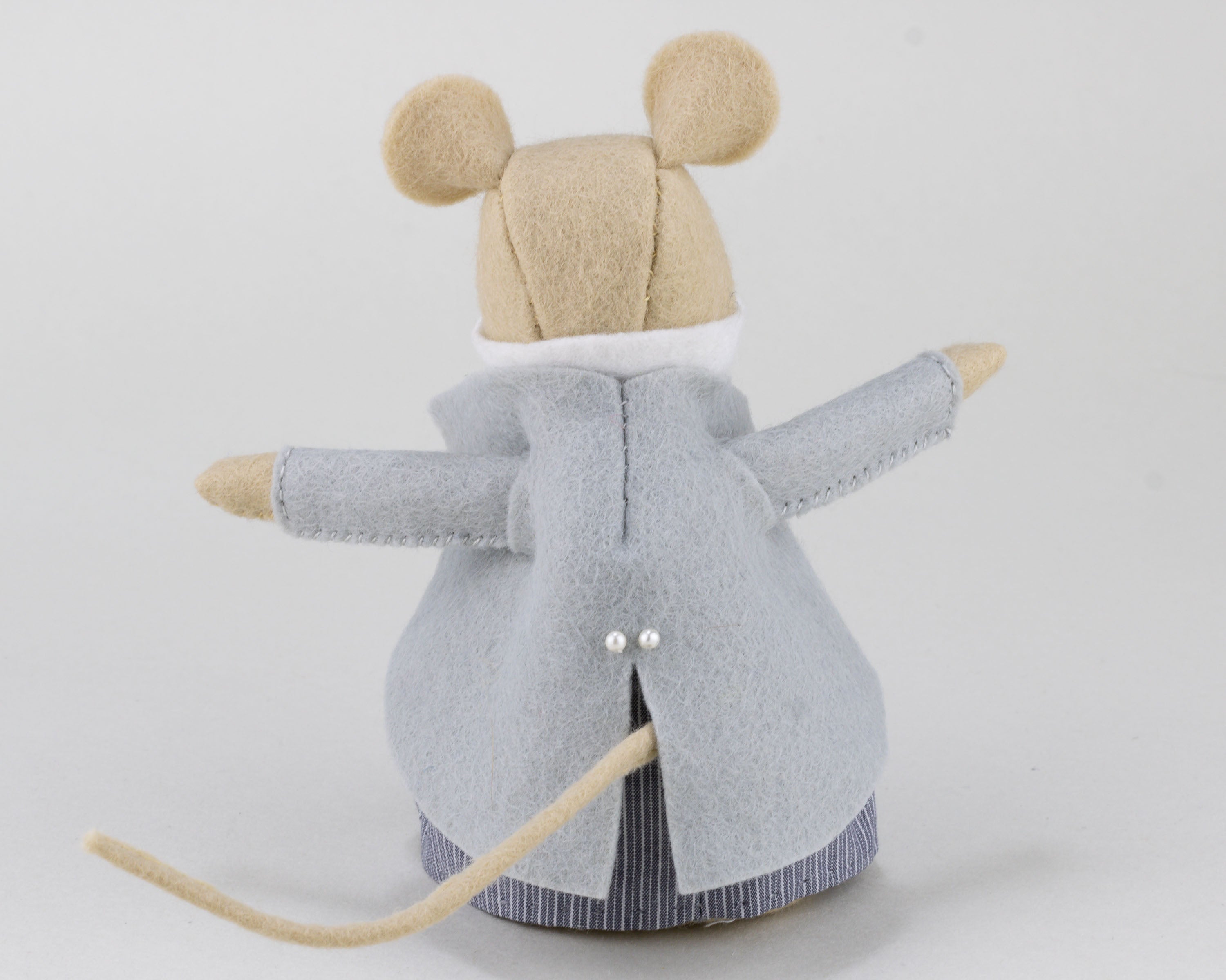 Mr and store Mrs Mouse Fancy Wedding Cake Topper of Felt Mice soft sculpture decoration