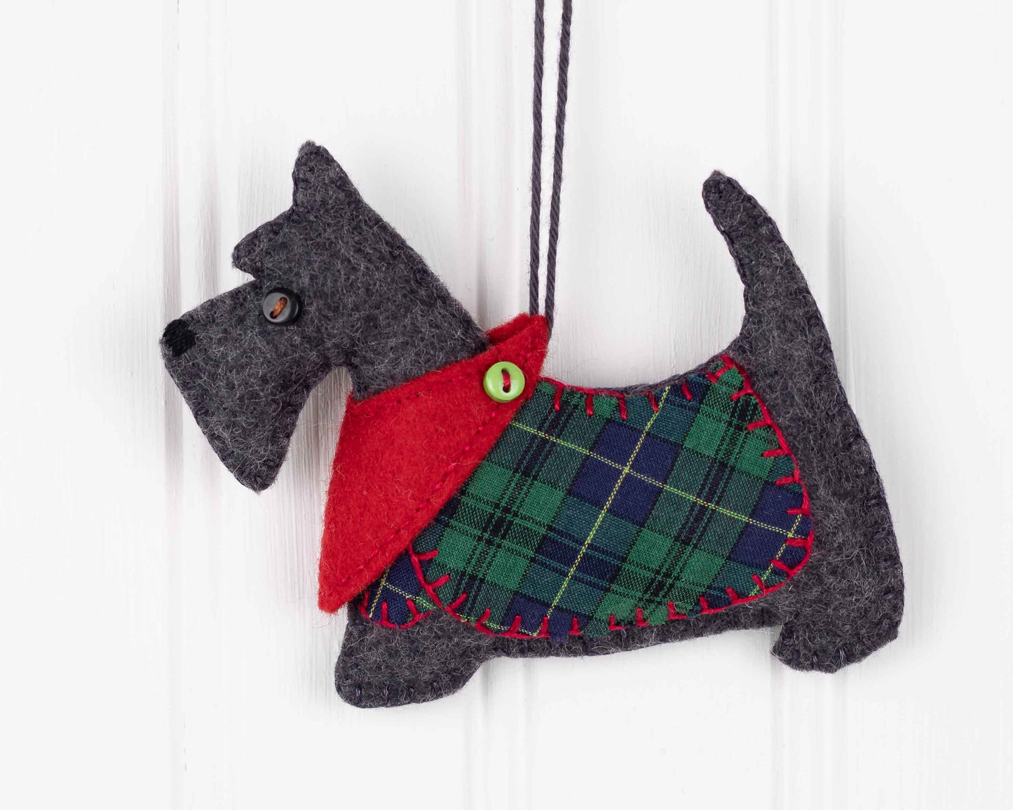 Dougal the Scottie Dog Christmas Ornament