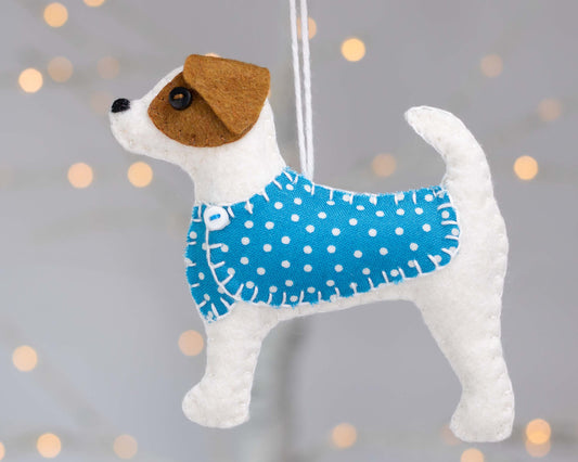 Jack Russell Terrier Felt Ornament