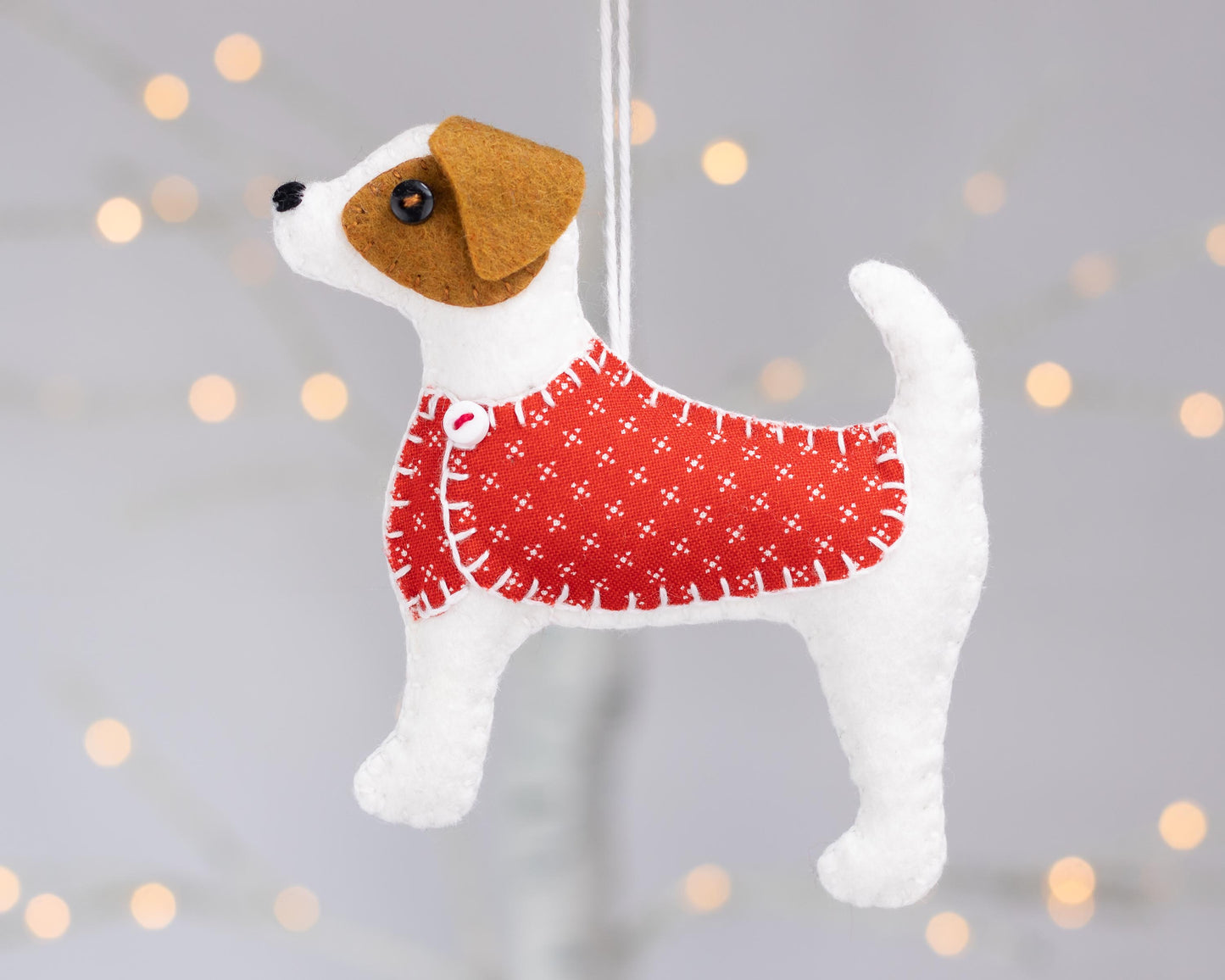 Jip the Jack Russell Felt Dog Ornament