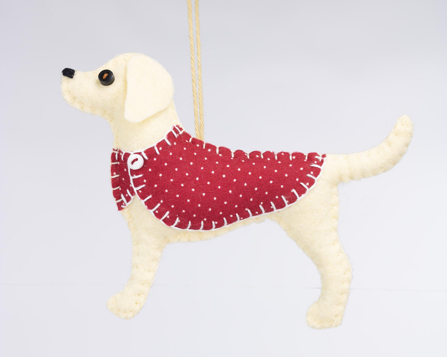 Daisy the Labrador Felt Christmas Ornament