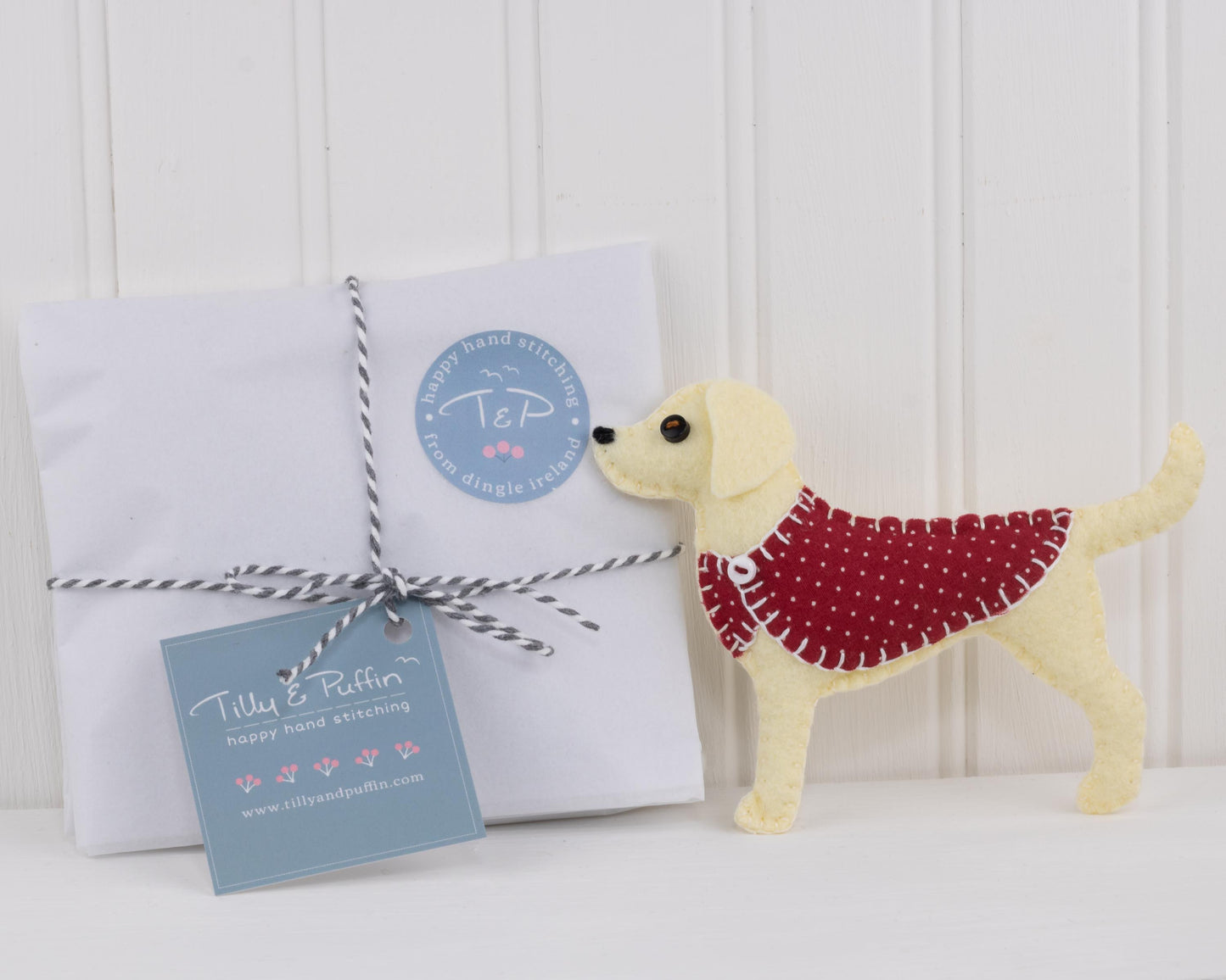 Daisy the Labrador Felt Christmas Ornament